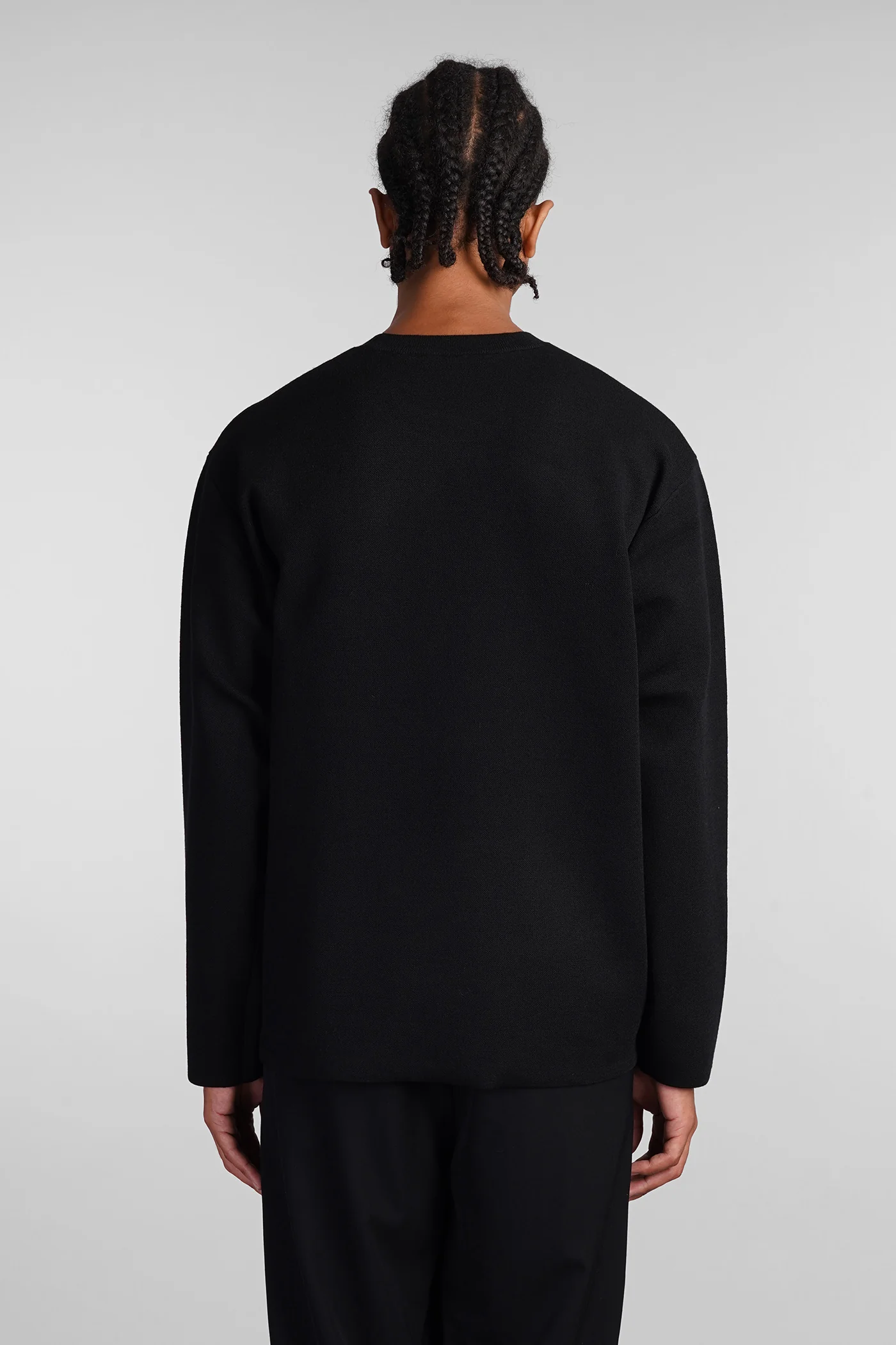 Knitwear in black wool - Image 3