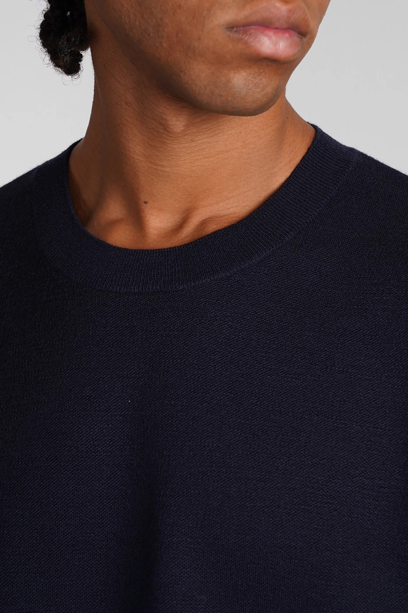 Knitwear in blue wool - Image 5