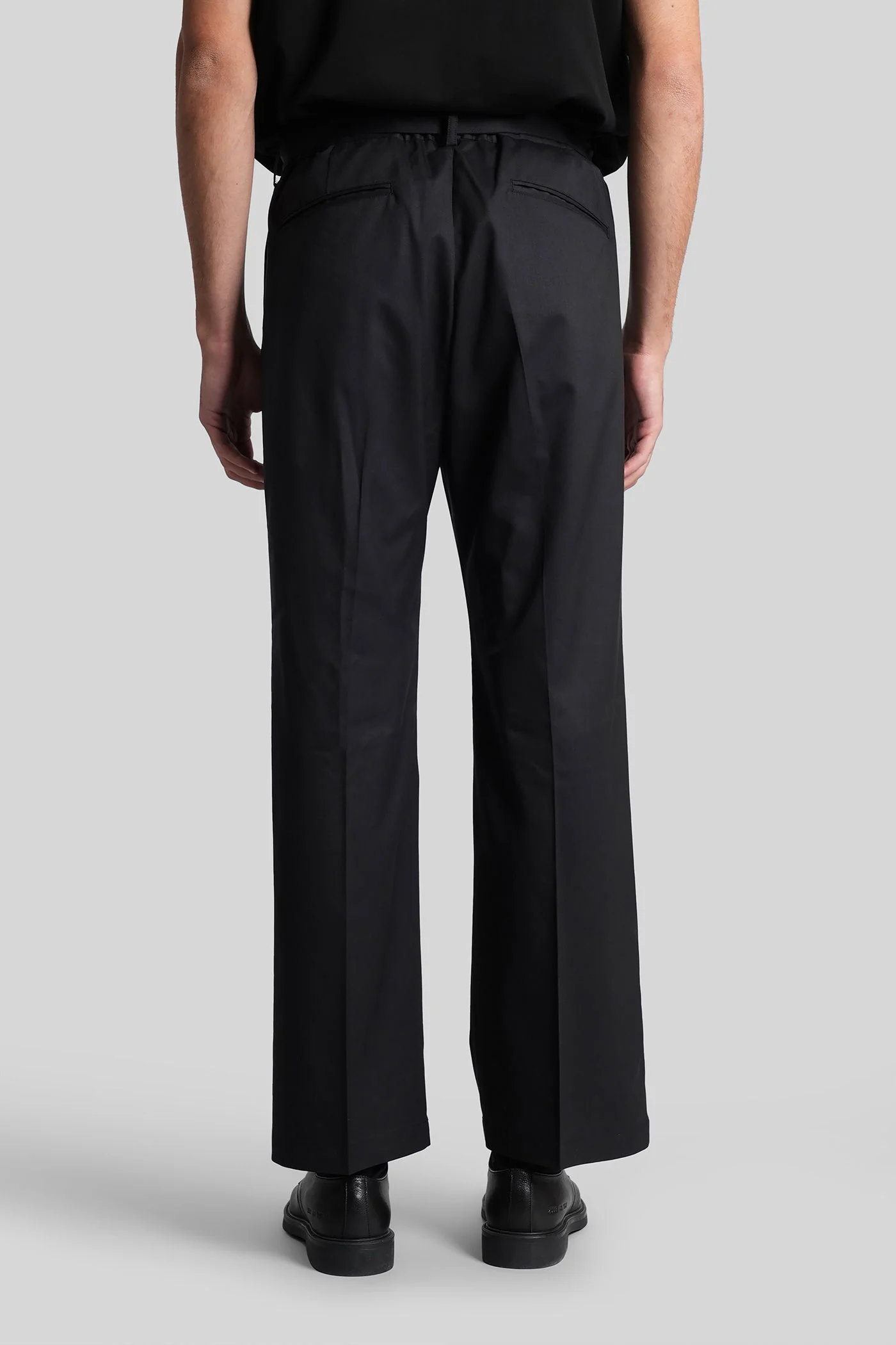 Pants in black polyester - Image 3