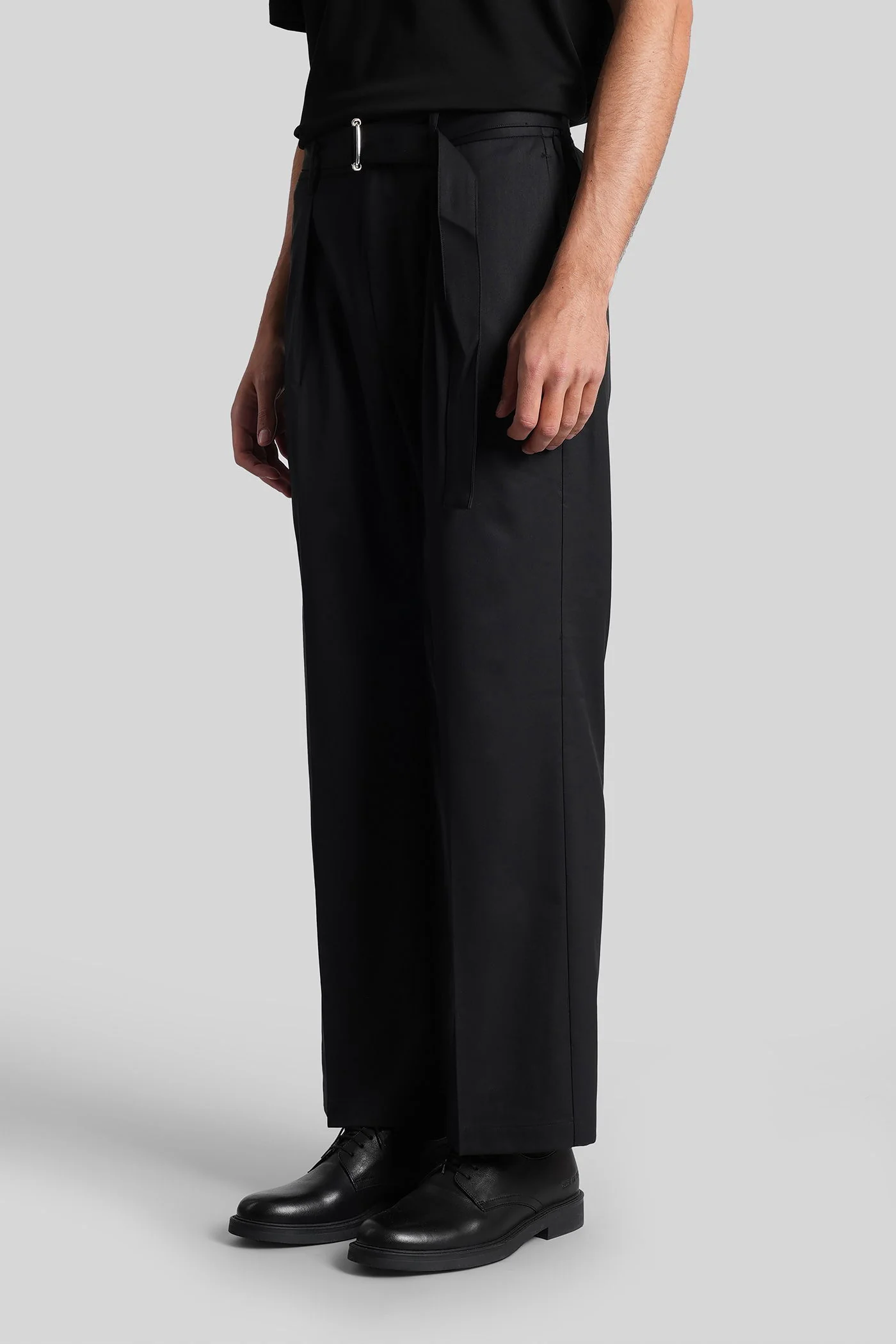 Pants in black polyester - Image 4