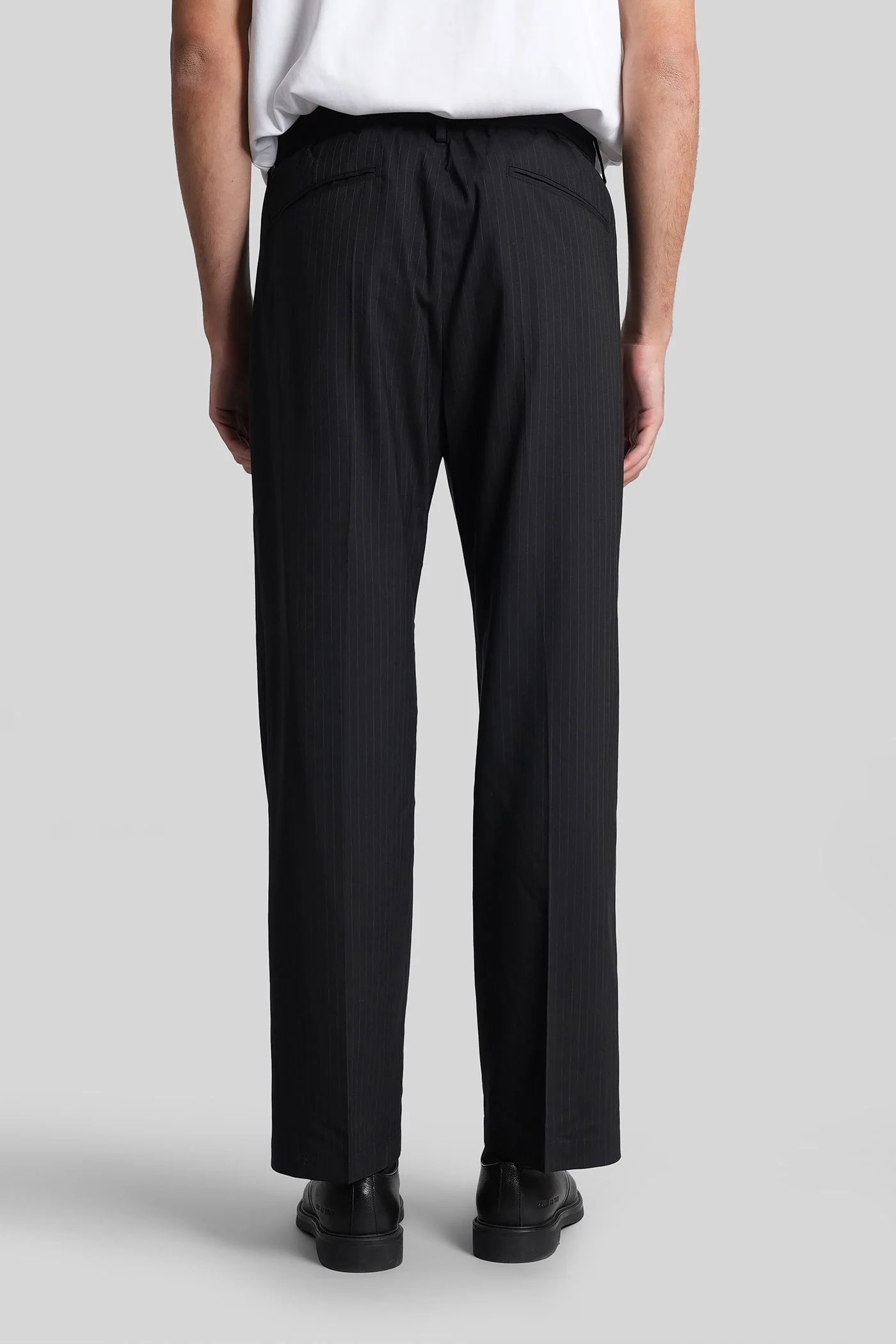 Pants in black polyester - Image 3
