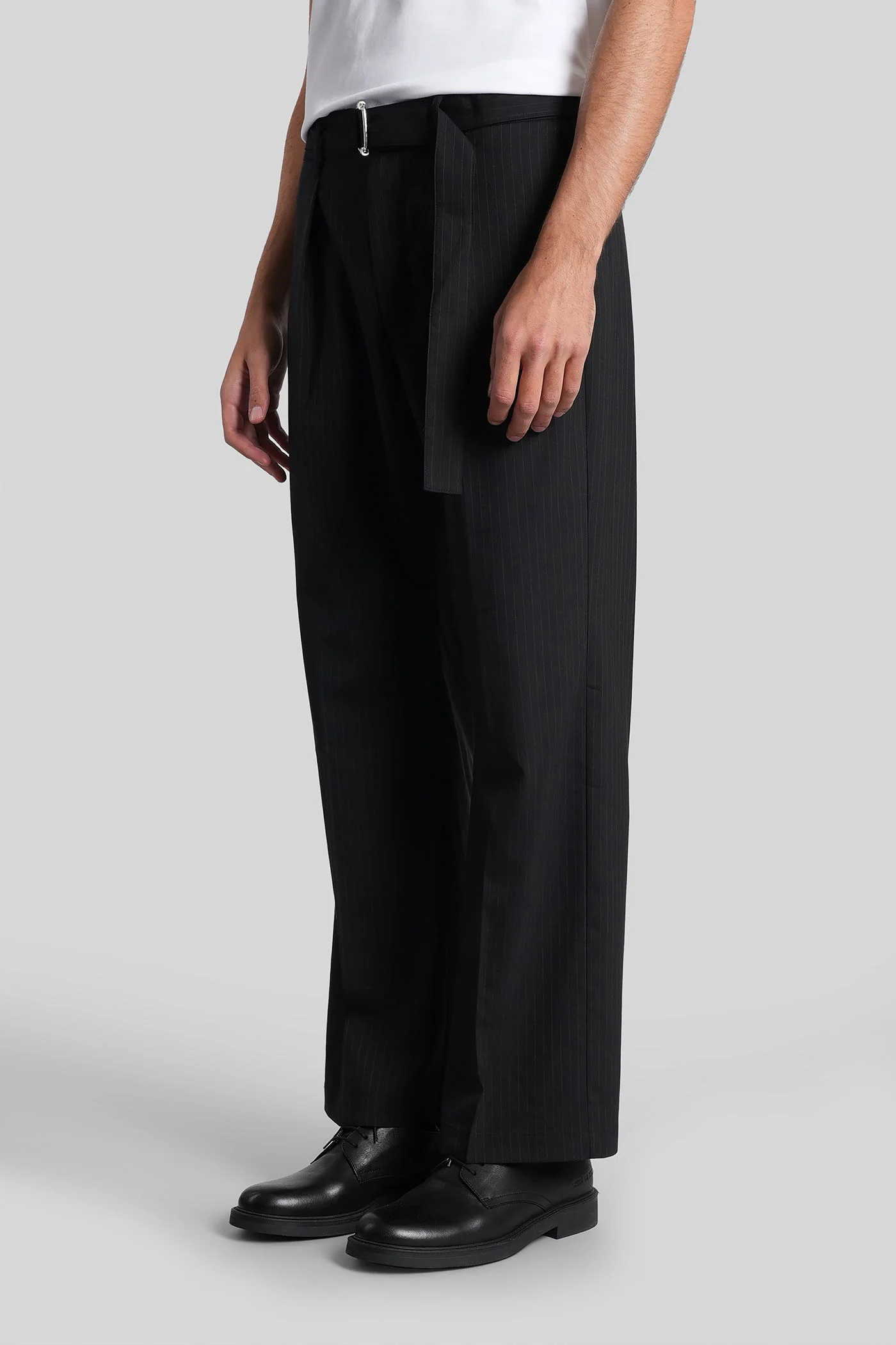 Pants in black polyester - Image 4