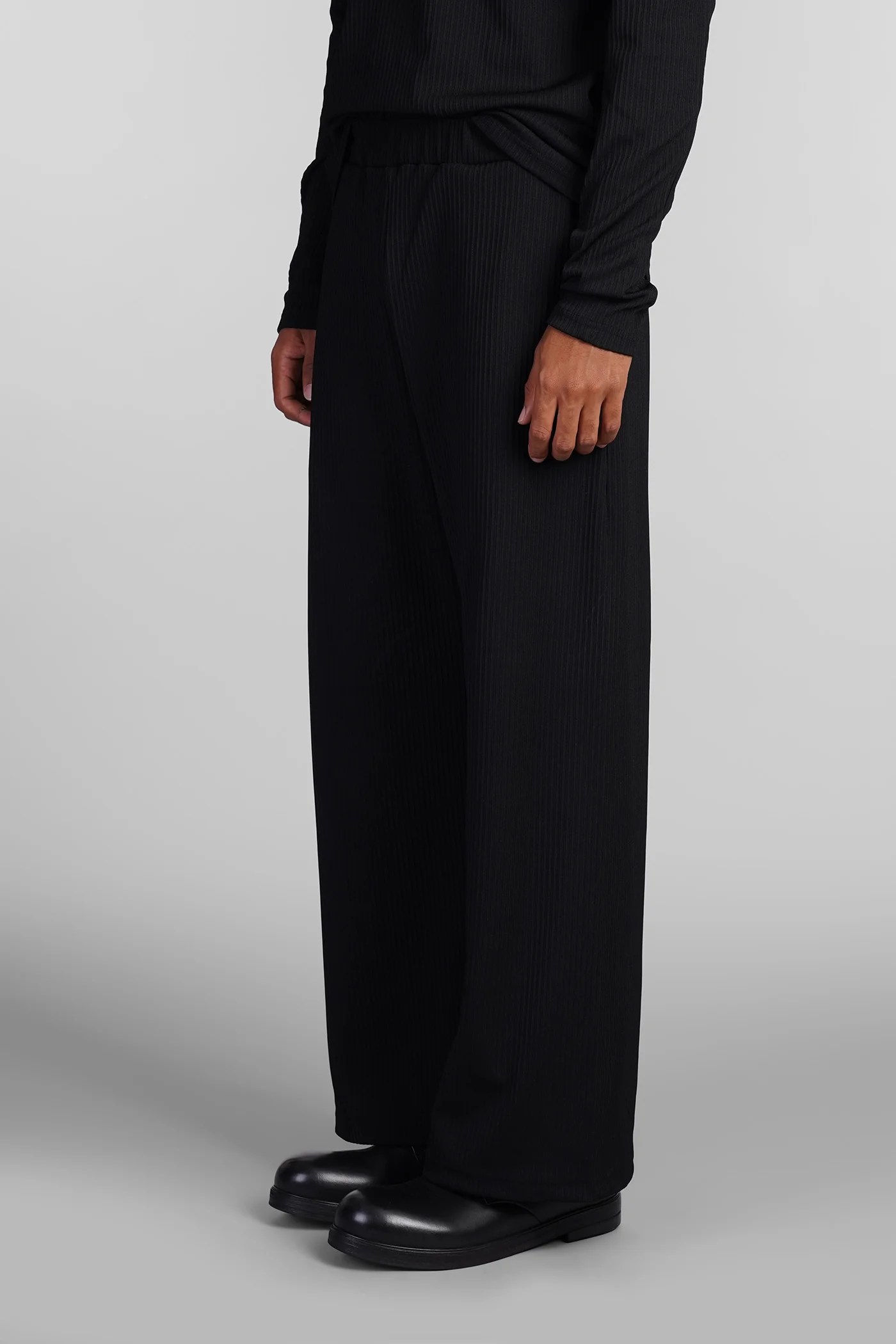 Pants in black polyester - Image 4