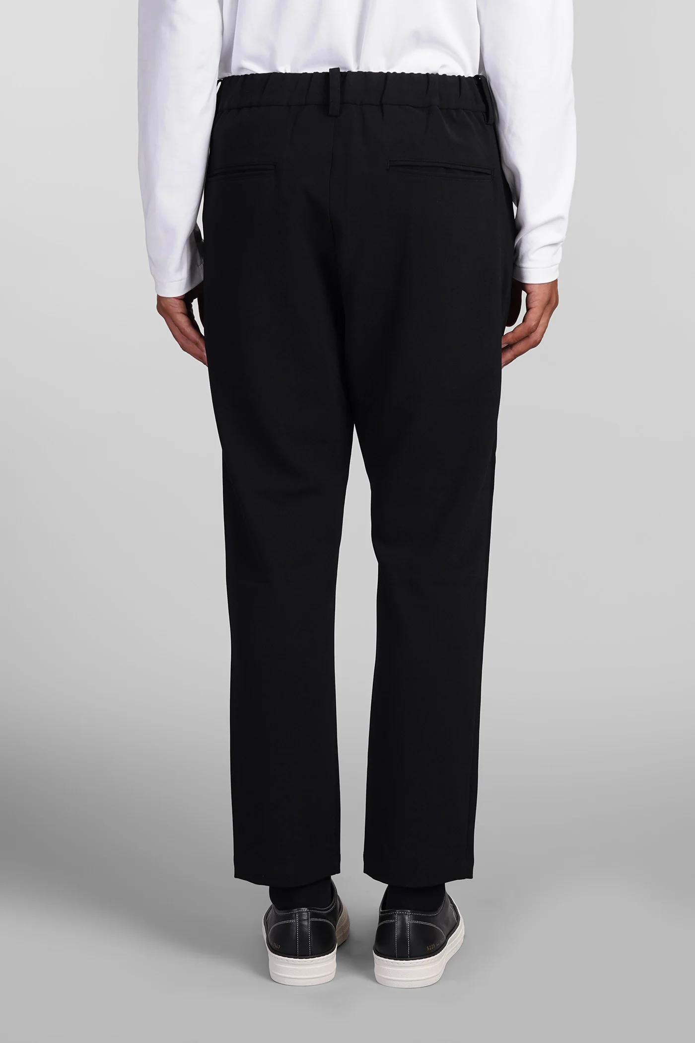 Pants in black polyester - Image 3
