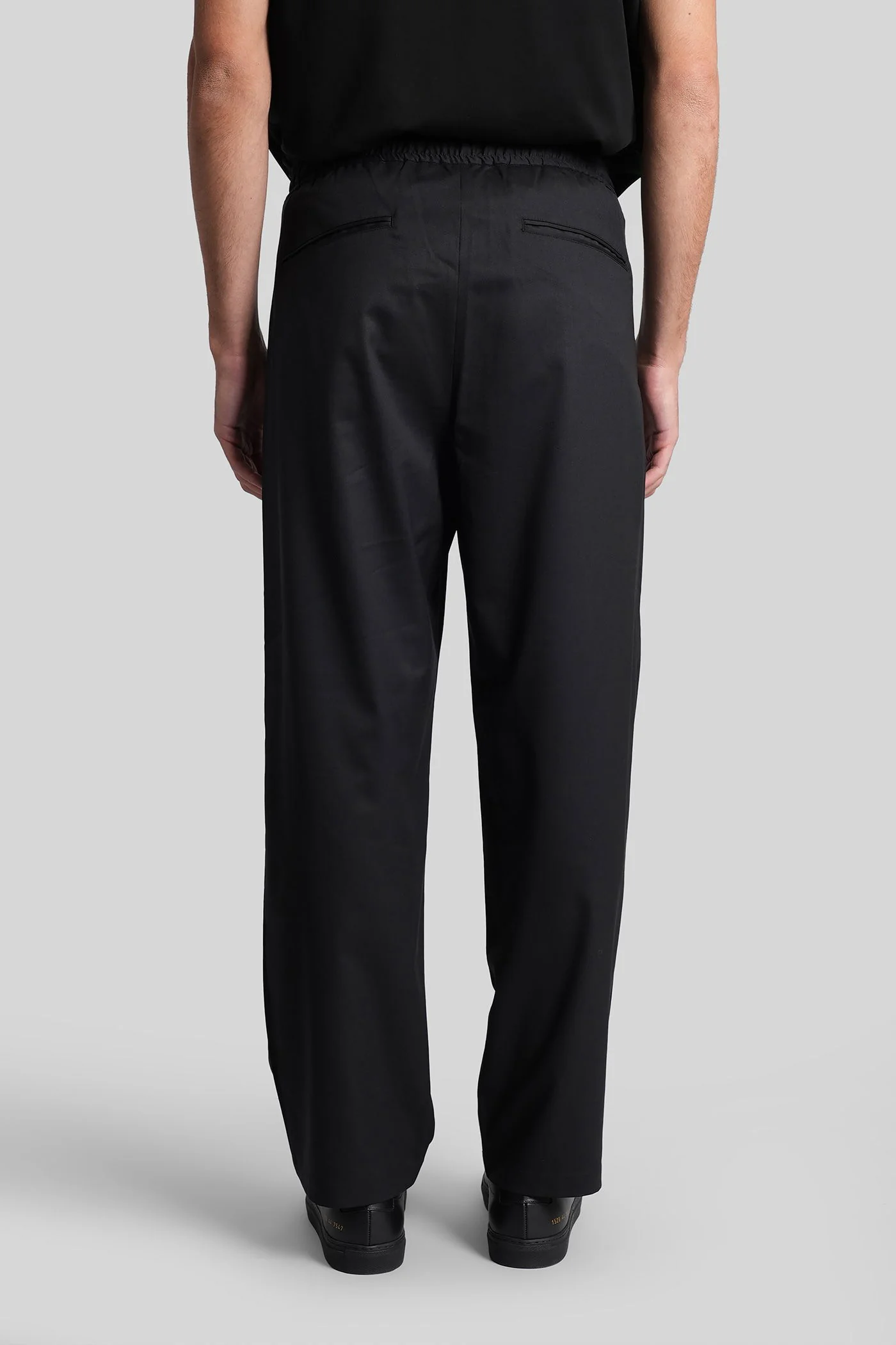 Pants in black polyester - Image 3
