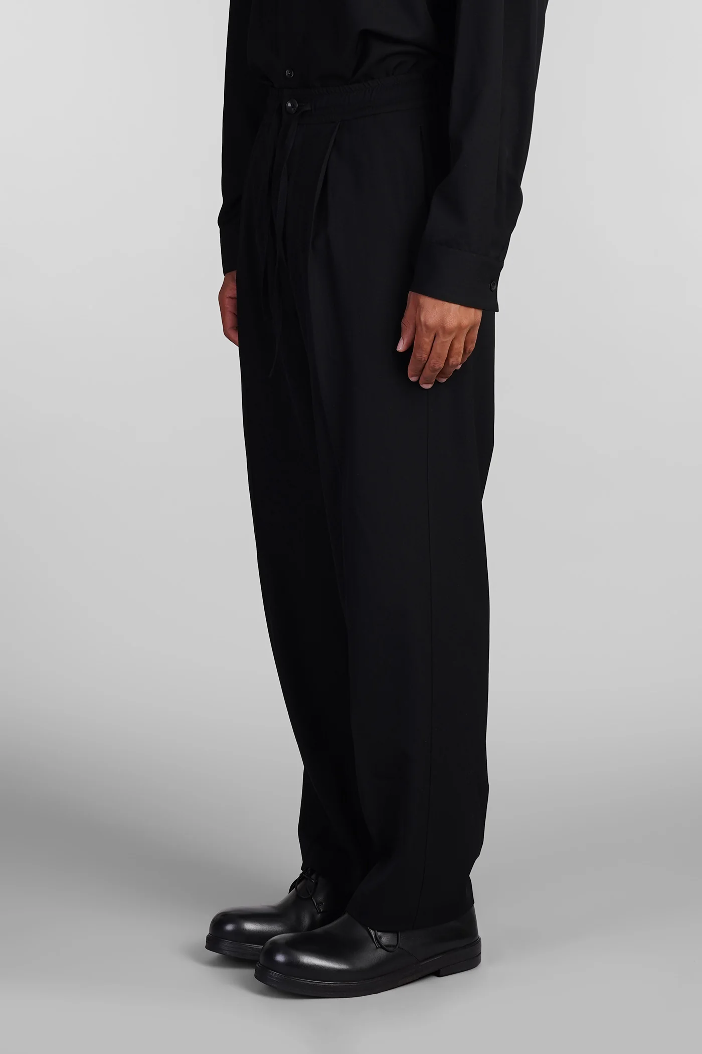 Pants in black wool - Image 4