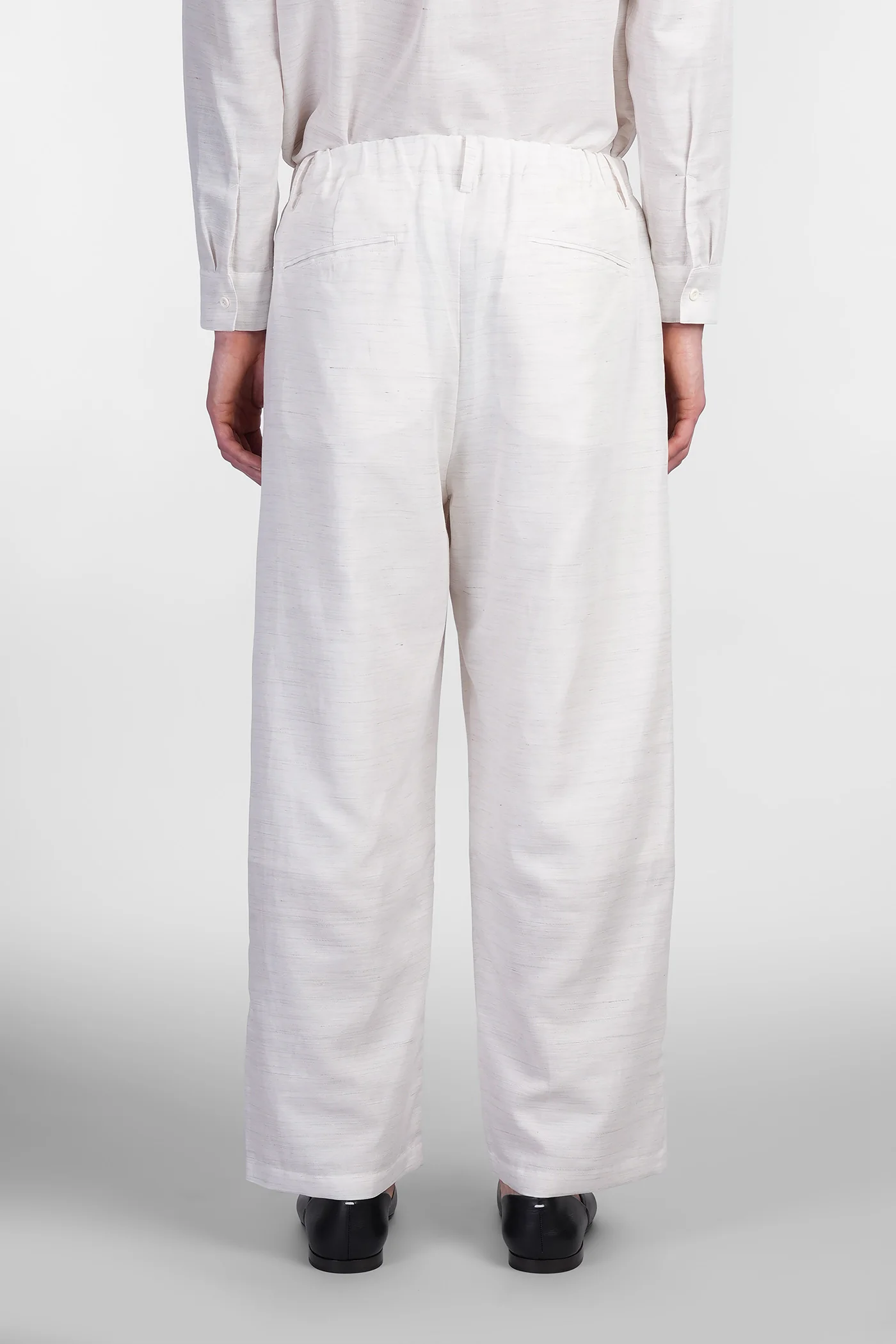 Pants in white linen - Image 3