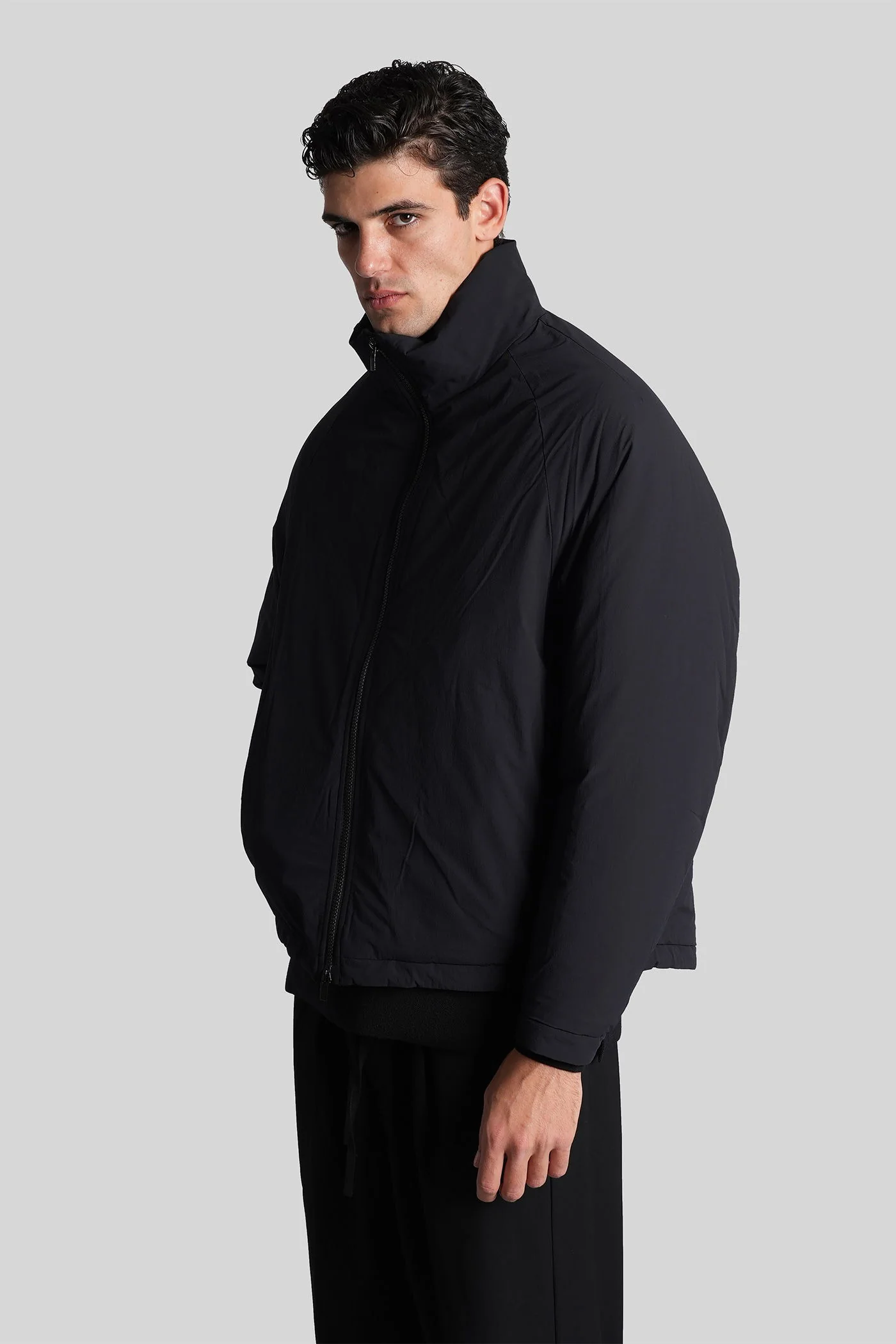 puffer in black nylon - Image 4