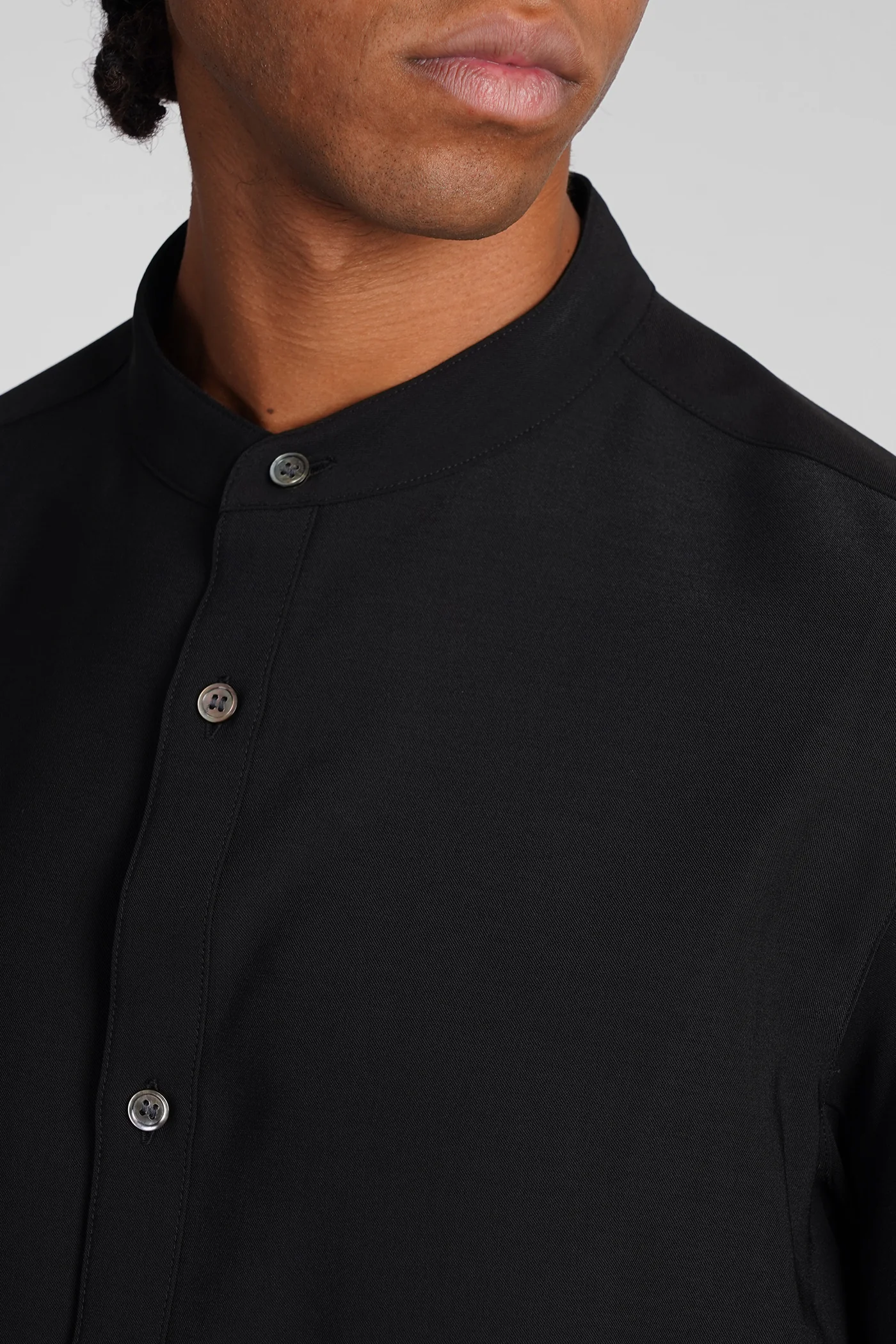 Shirt in black polyester - Image 5