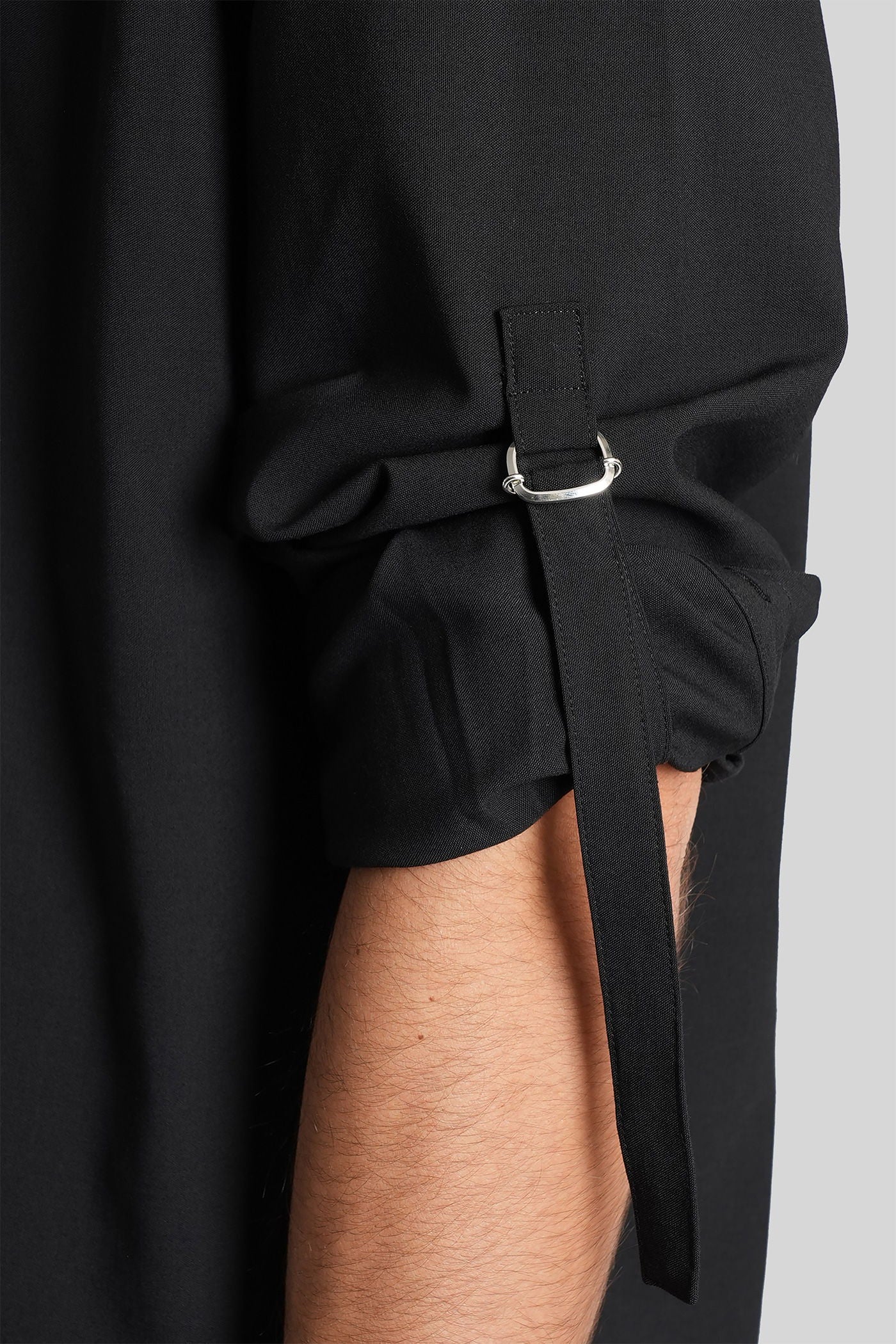 Shirt in black polyester - Image 5