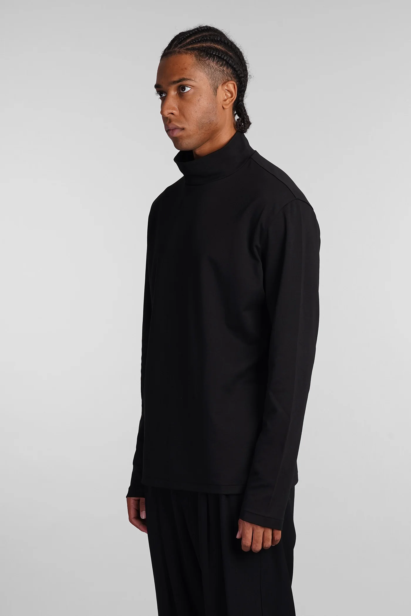 T-Shirt in black cotton - Image 4