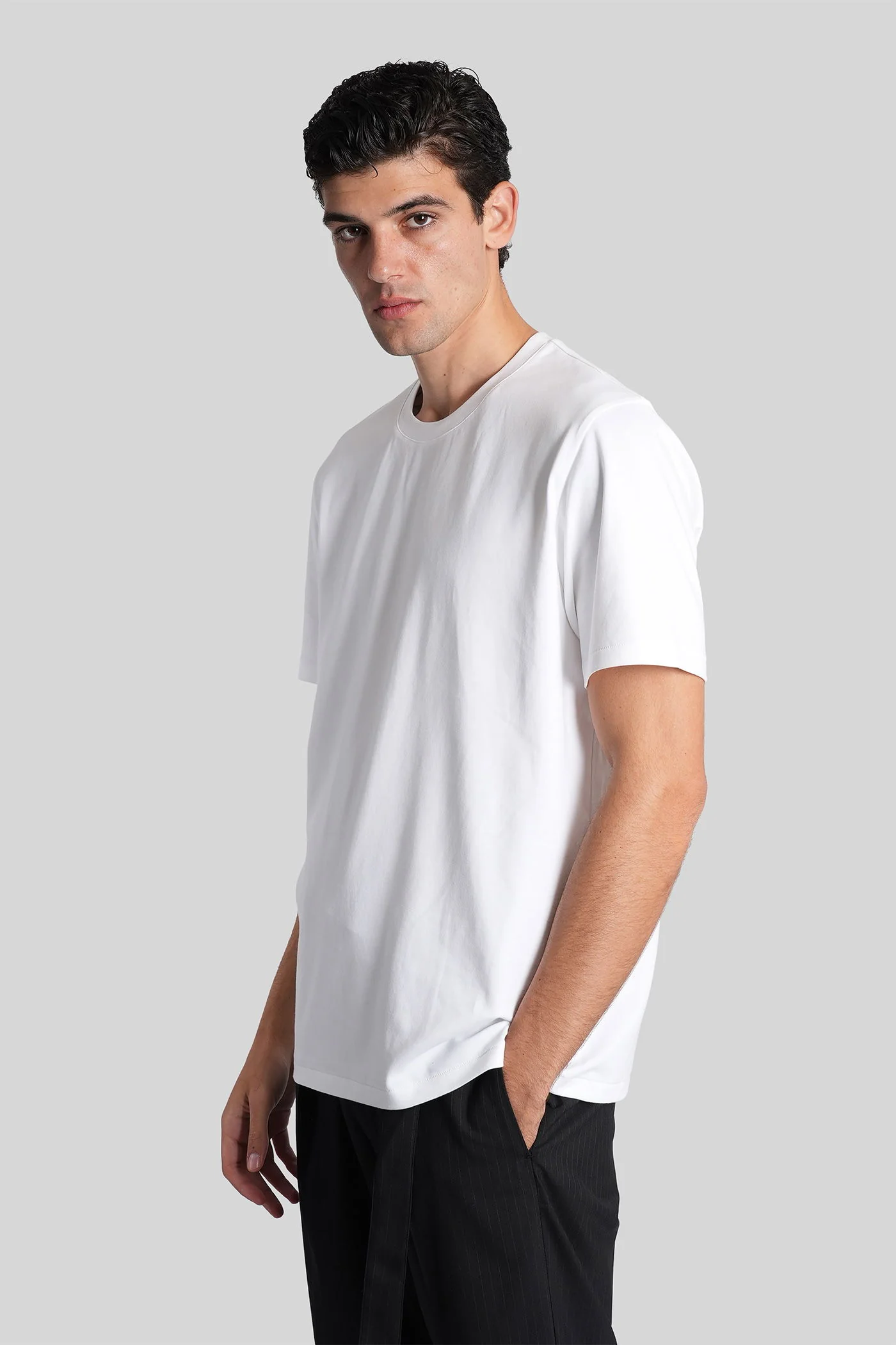 T-Shirt in white cotton - Image 4