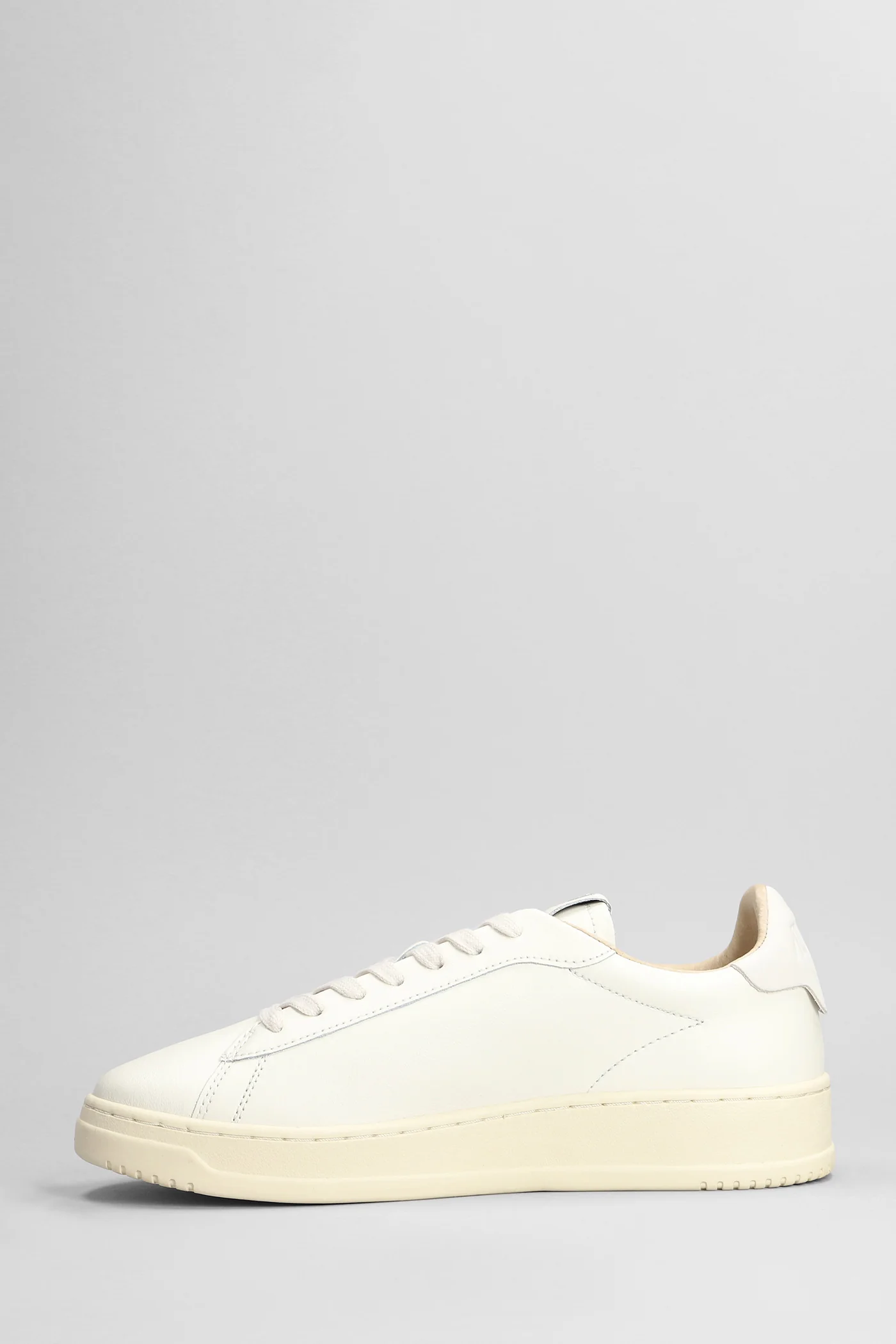 Dallas Low Sneakers in white leather - Image 3