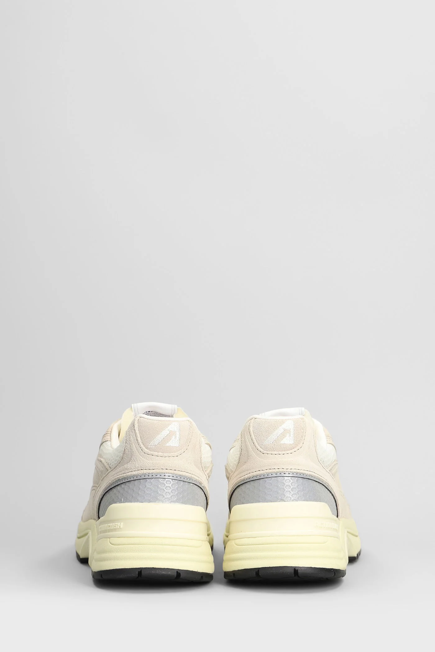 Hyperway Low Sneakers in beige Suede and fabric - Image 4