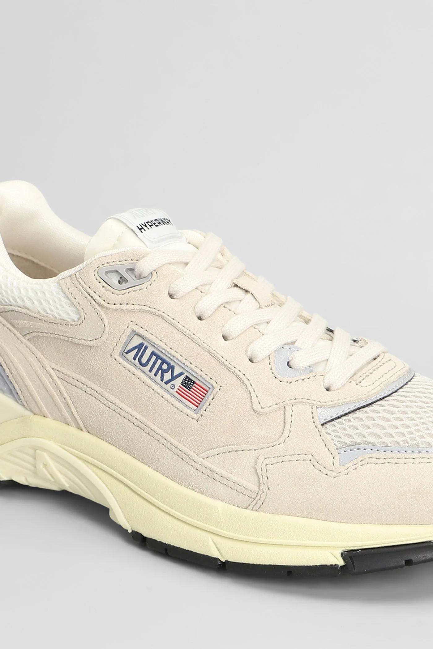 Hyperway Low Sneakers in beige Suede and fabric - Image 5