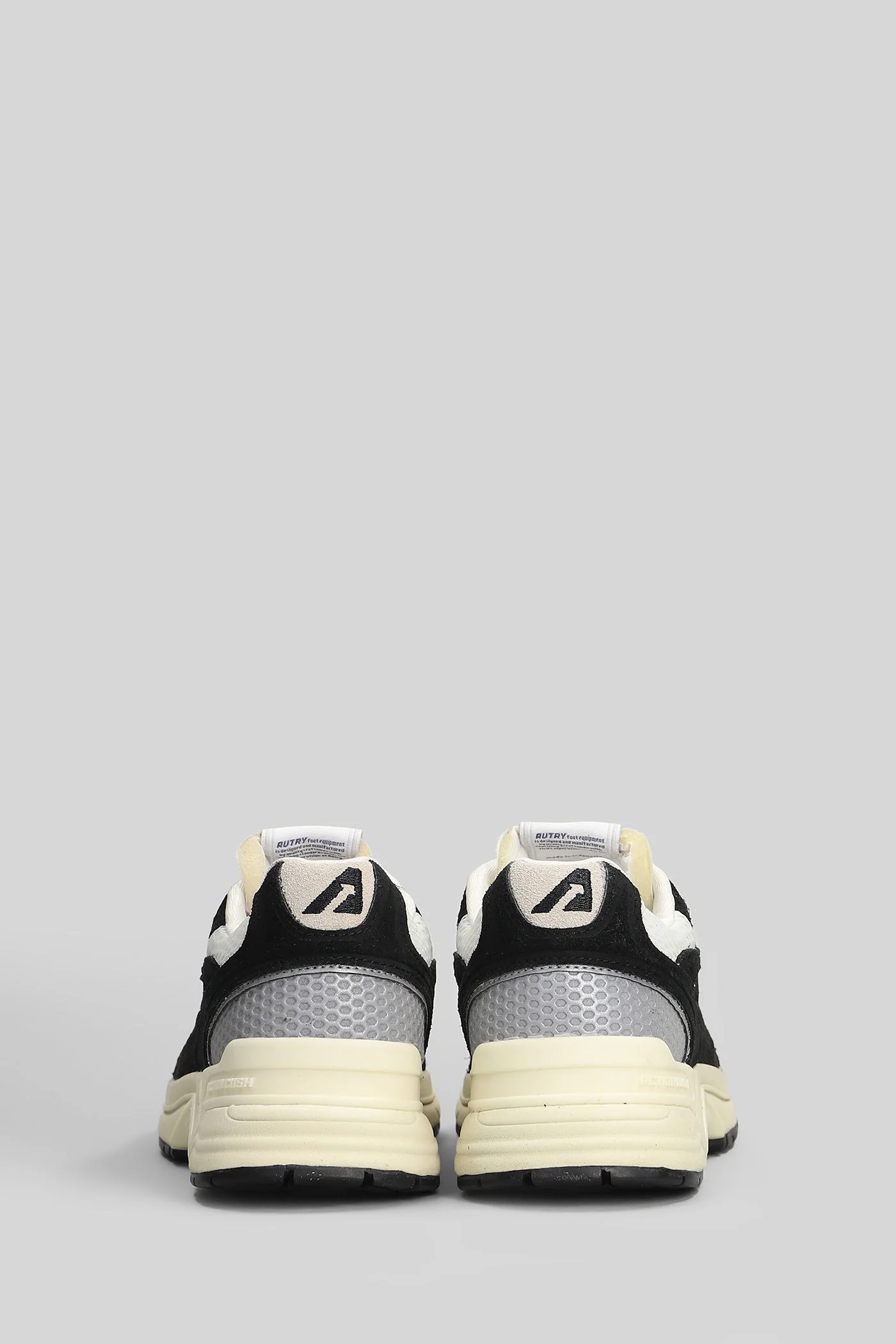 Hyperway Low Sneakers in black Suede and fabric - Image 4