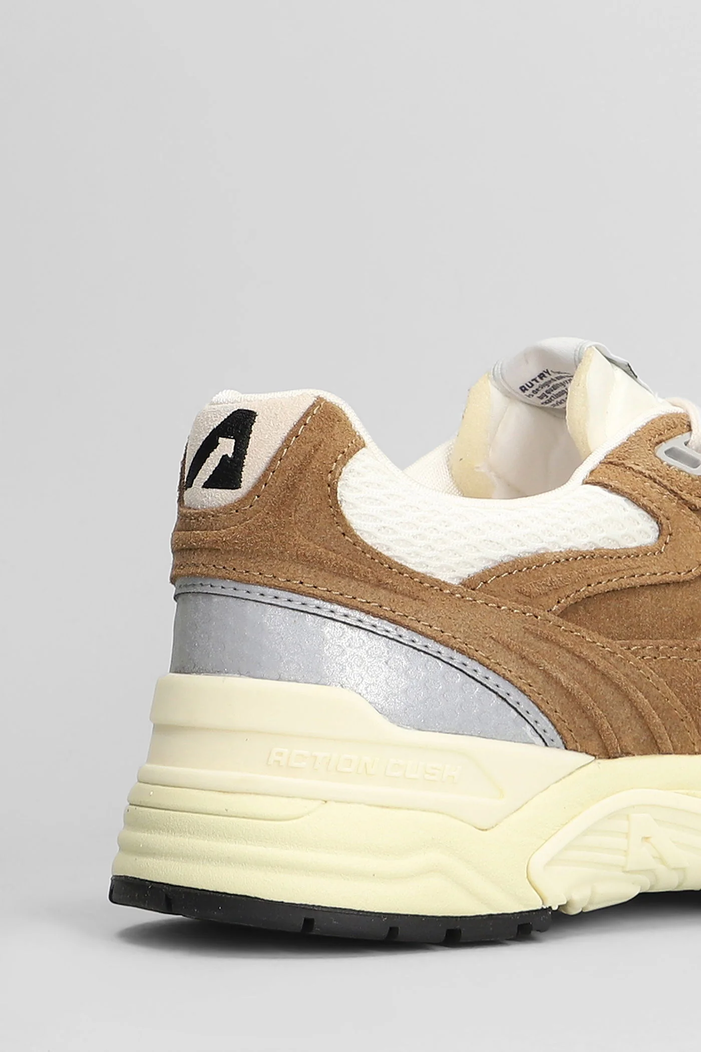 Hyperway Low Sneakers in brown Suede and fabric - Image 5