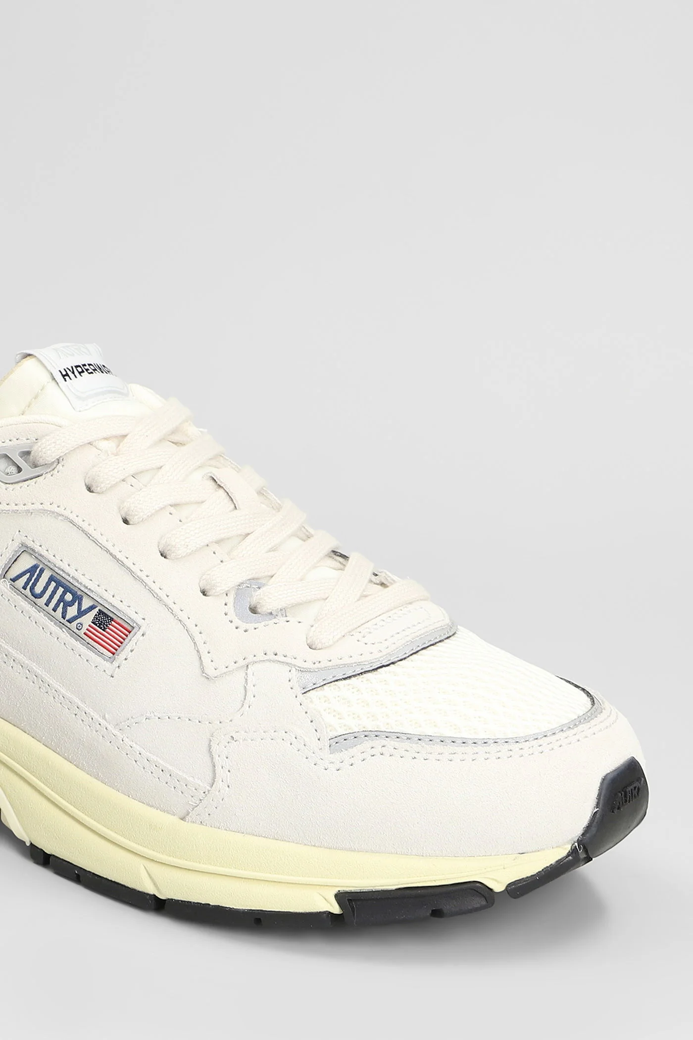 Hyperway Low Sneakers in grey Suede and fabric - Image 5