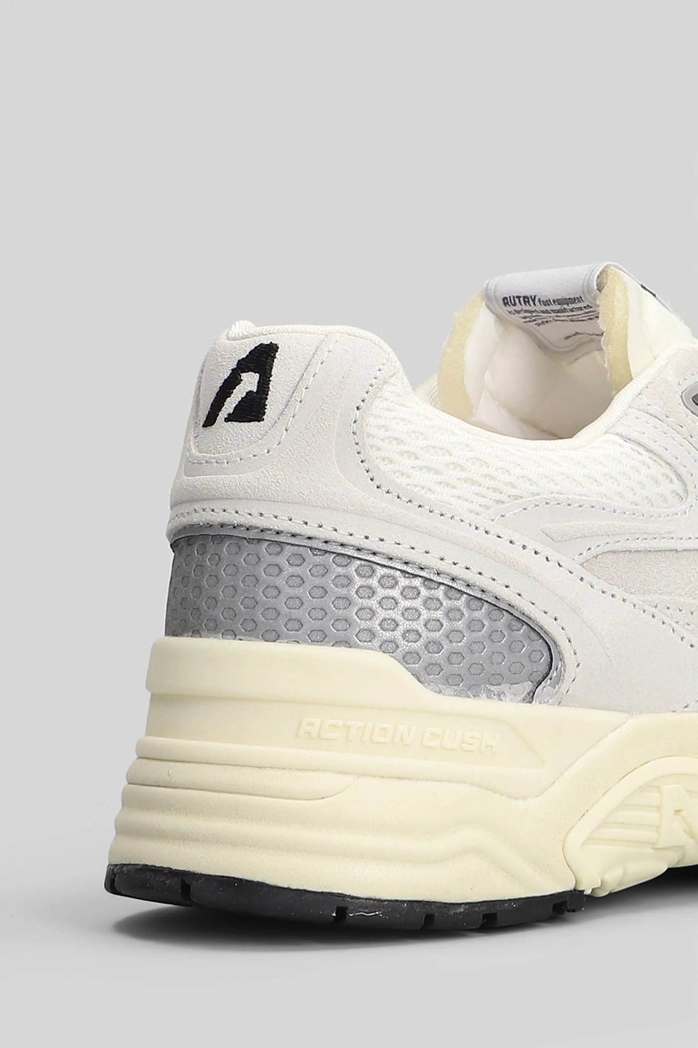 Hyperway Low Sneakers in white Suede and fabric - Image 5