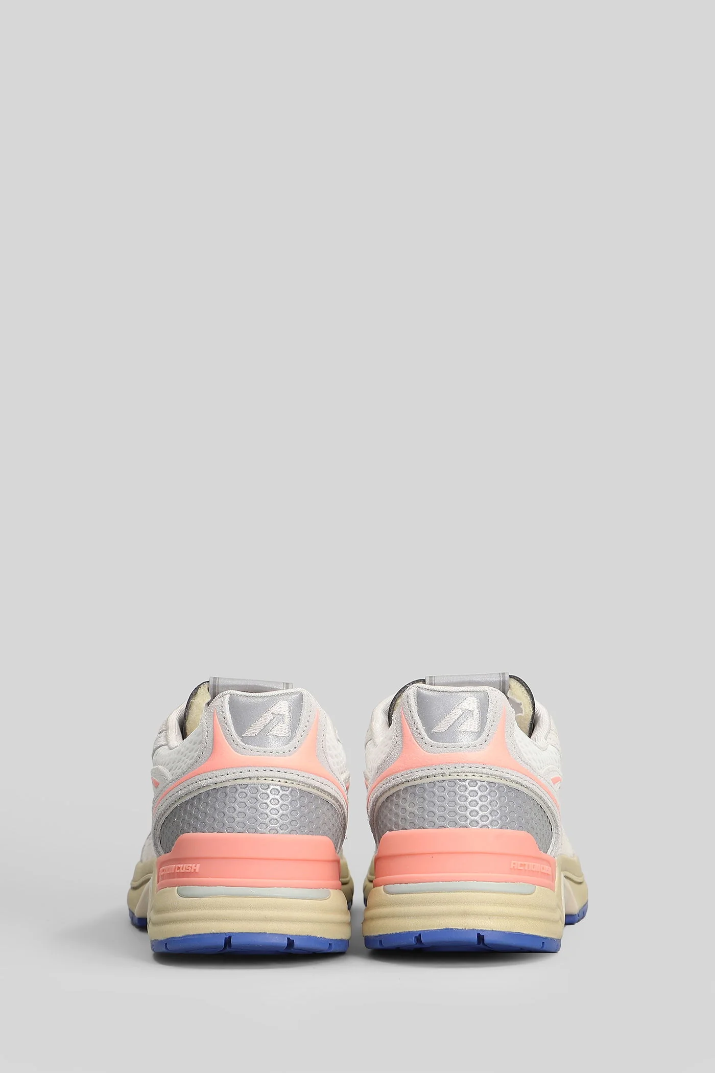 Hyperway Low Sneakers in white Suede and fabric - Image 4