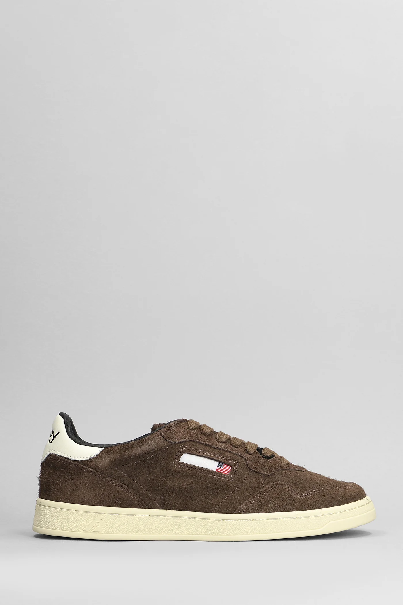 Medalist Flat Sneakers in brown suede