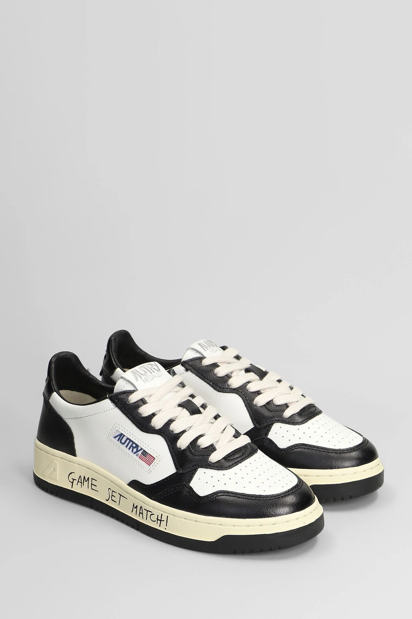 Medalist Low Sneakers in black leather - Image 2