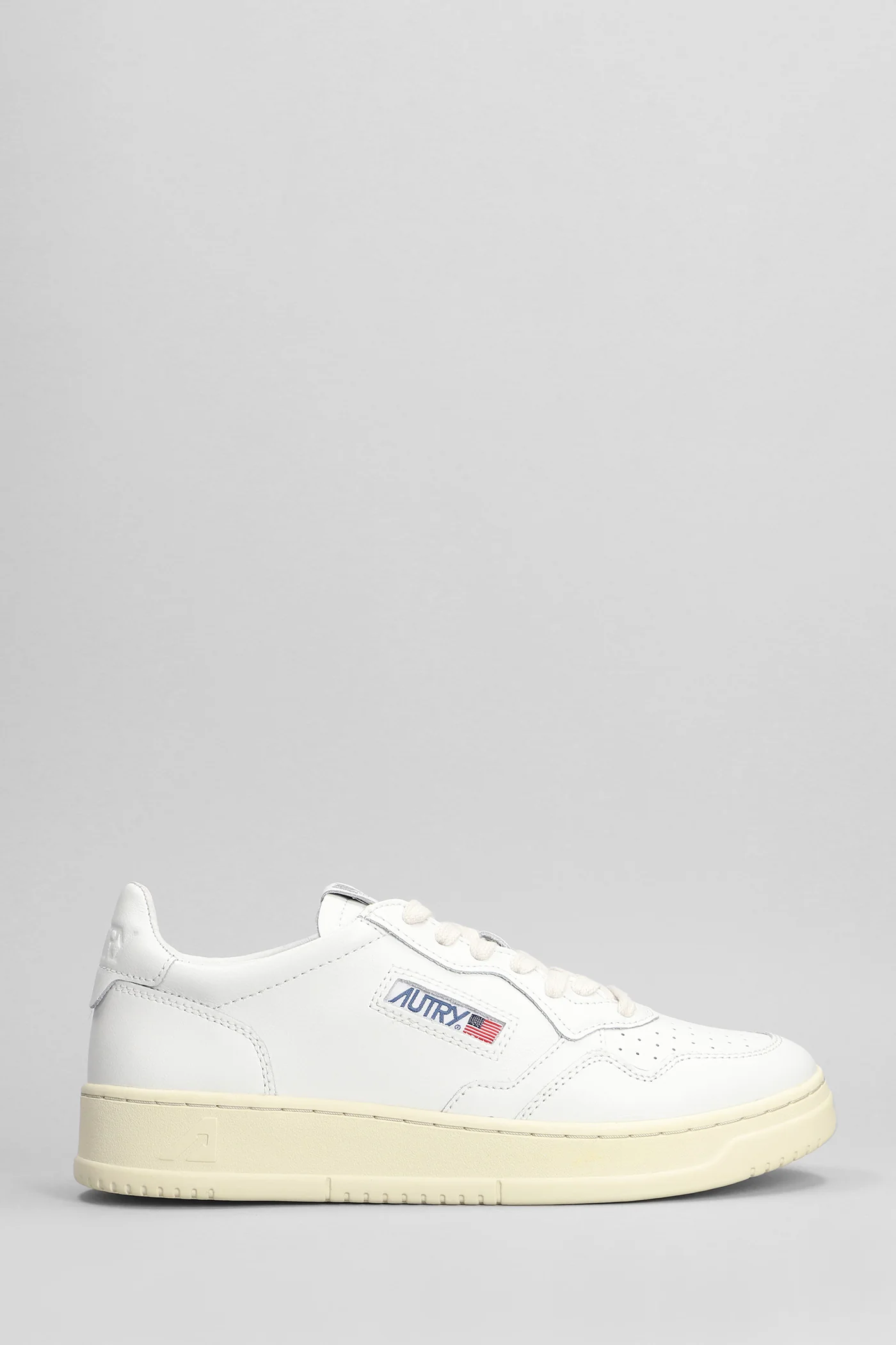 Medalist Low Sneakers in white leather