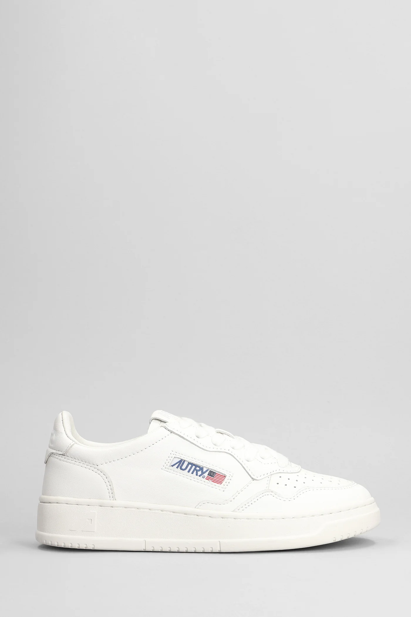 Medalist Low Sneakers in white leather