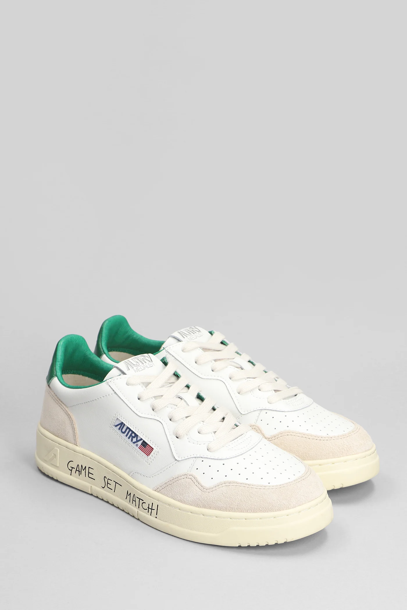 Medalist Low Sneakers in white suede and leather - Image 2