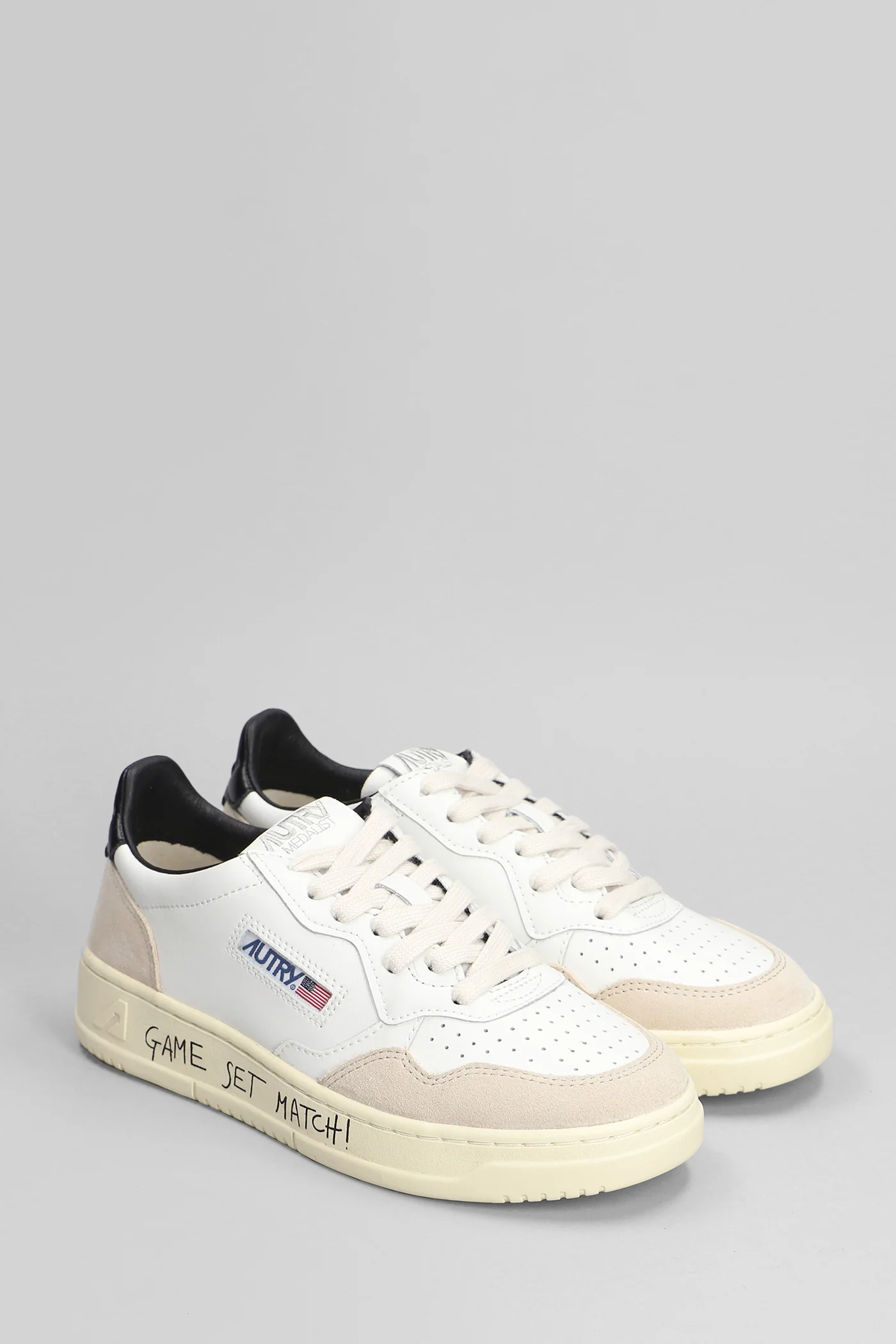 Medalist Low Sneakers in white suede and leather - Image 2