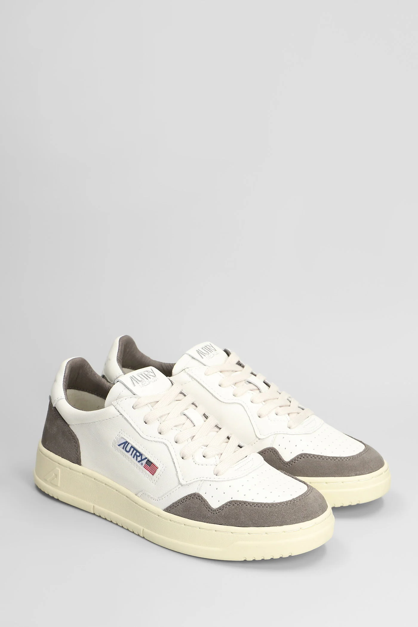 Medalist Low Sneakers in white suede and leather - Image 2