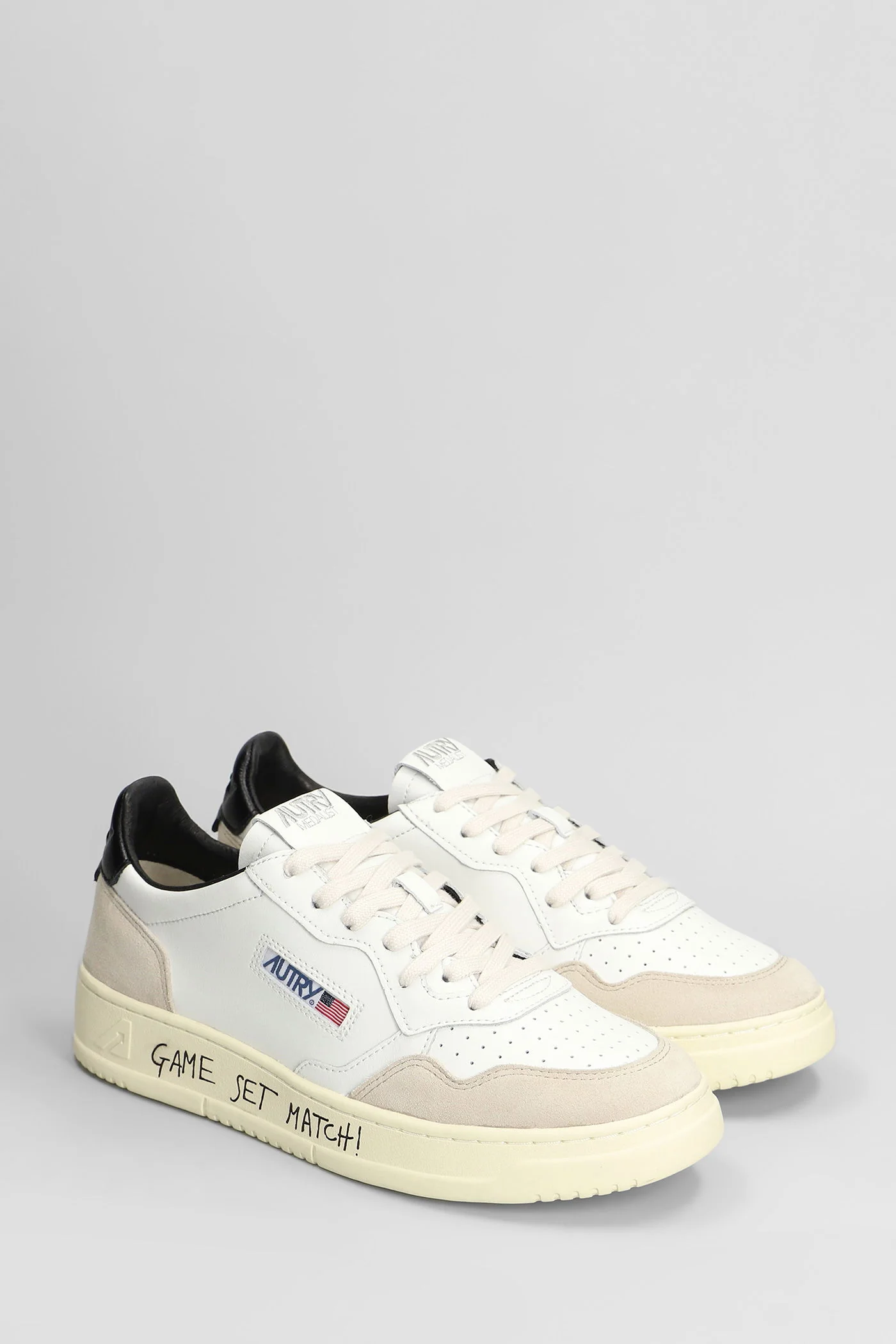 Medalist Low Sneakers in white suede and leather - Image 2