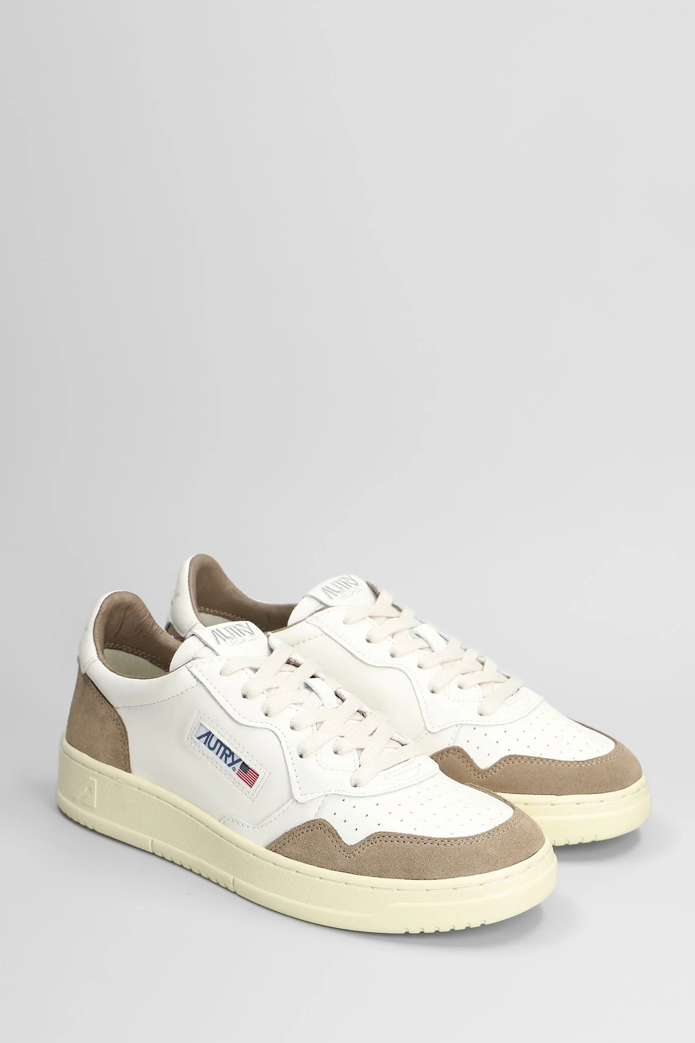 Medalist Low Sneakers in white suede and leather - Image 2