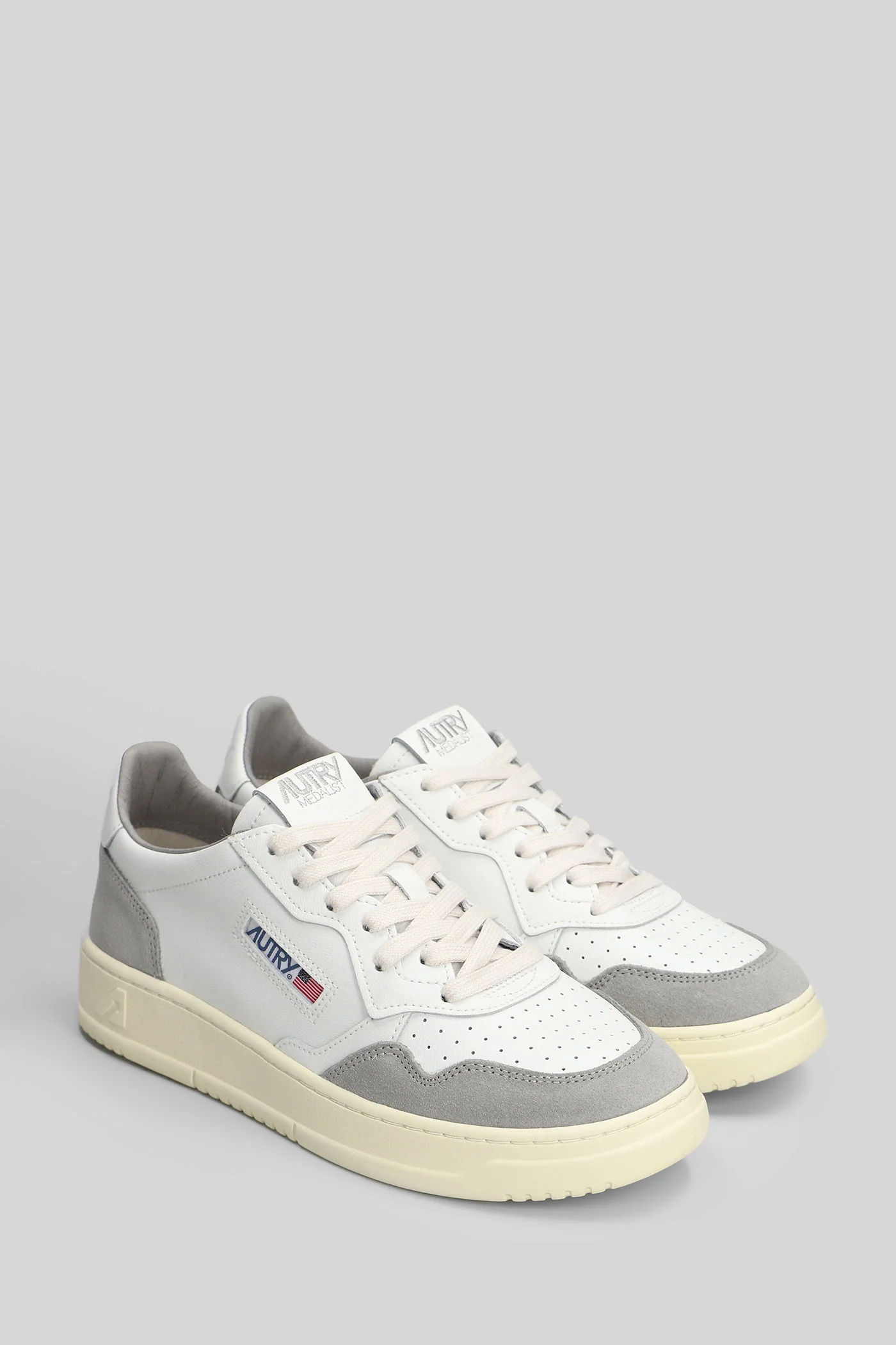 Medalist low Sneakers in white suede and leather - Image 2