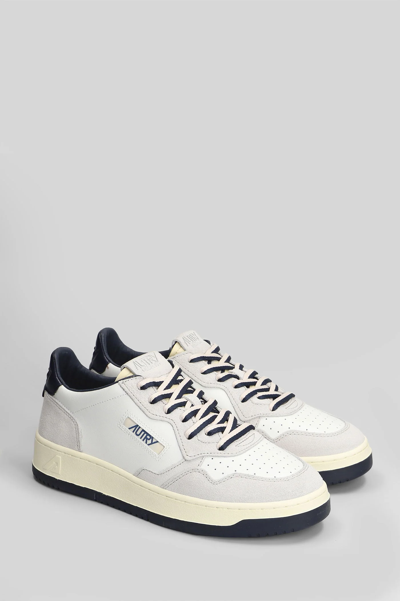 Medalist Low Sneakers in white suede and leather - Image 2