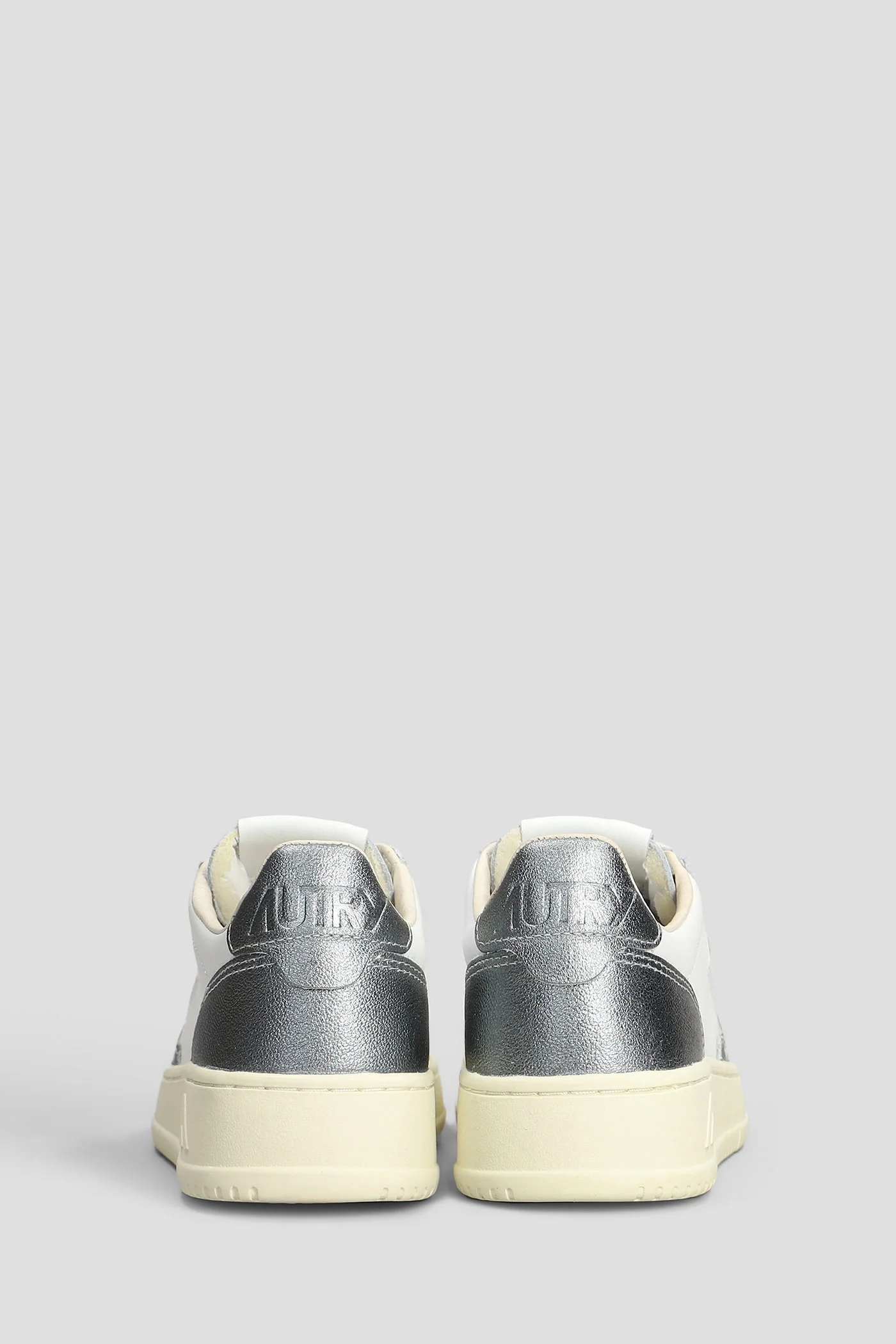 Medalist Sneakers in silver leather - Image 4