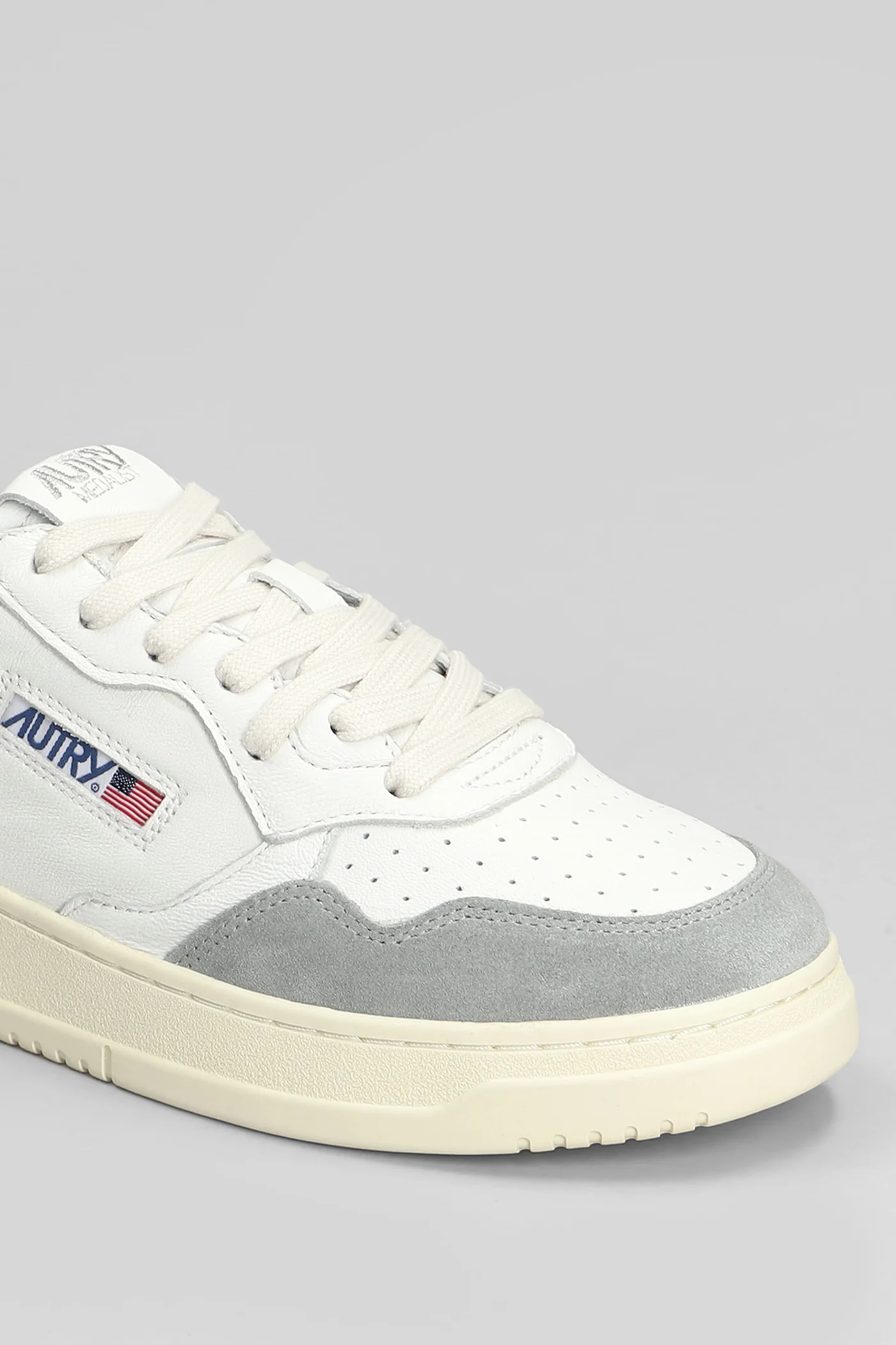 Medalist Sneakers in white suede and leather - Image 5