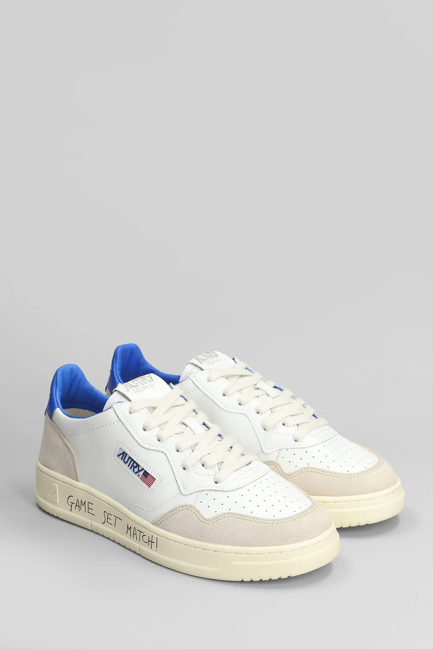 Medalist Sneakers in white suede and leather - Image 2