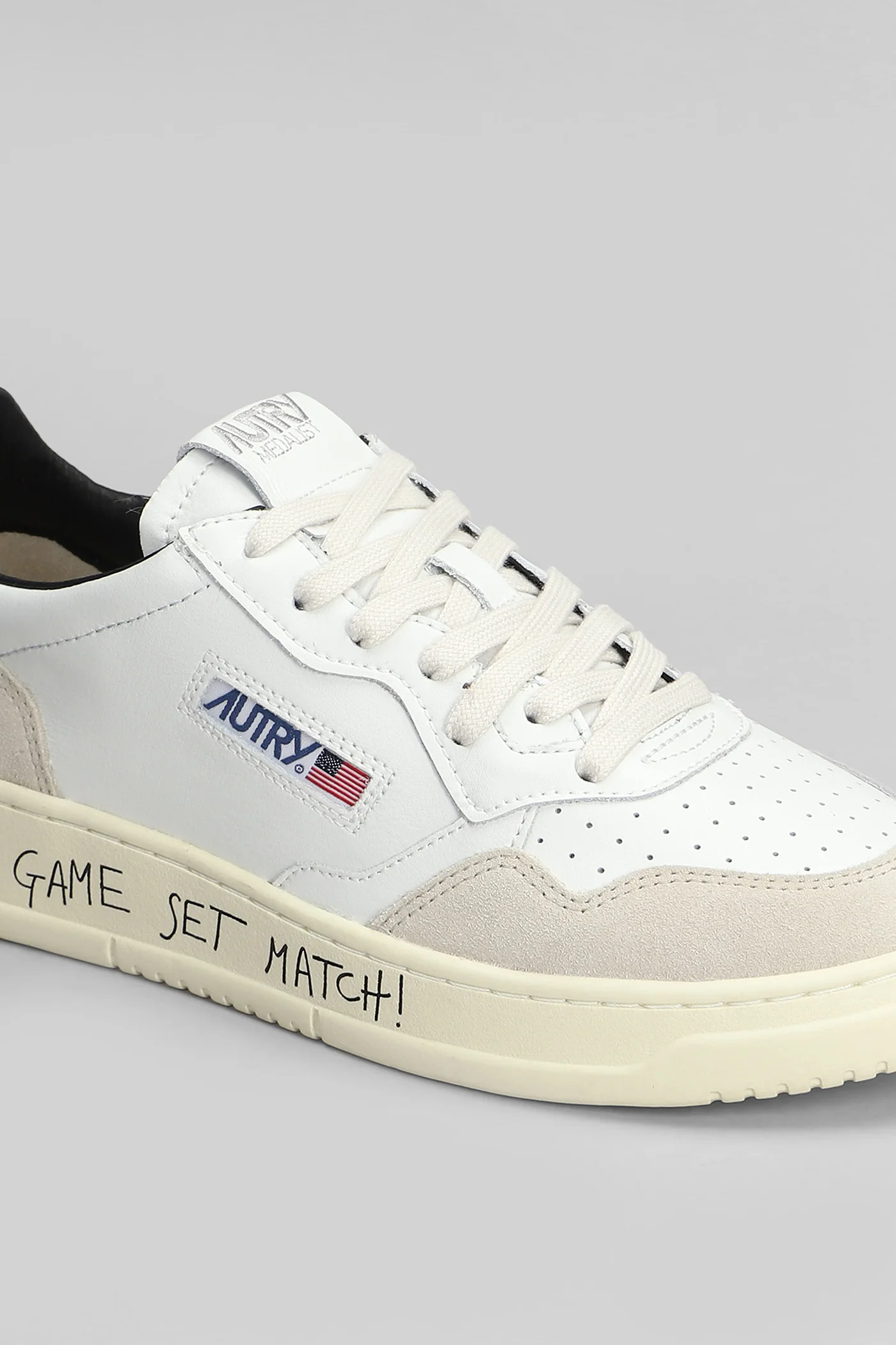Medalist Sneakers in white suede and leather - Image 5