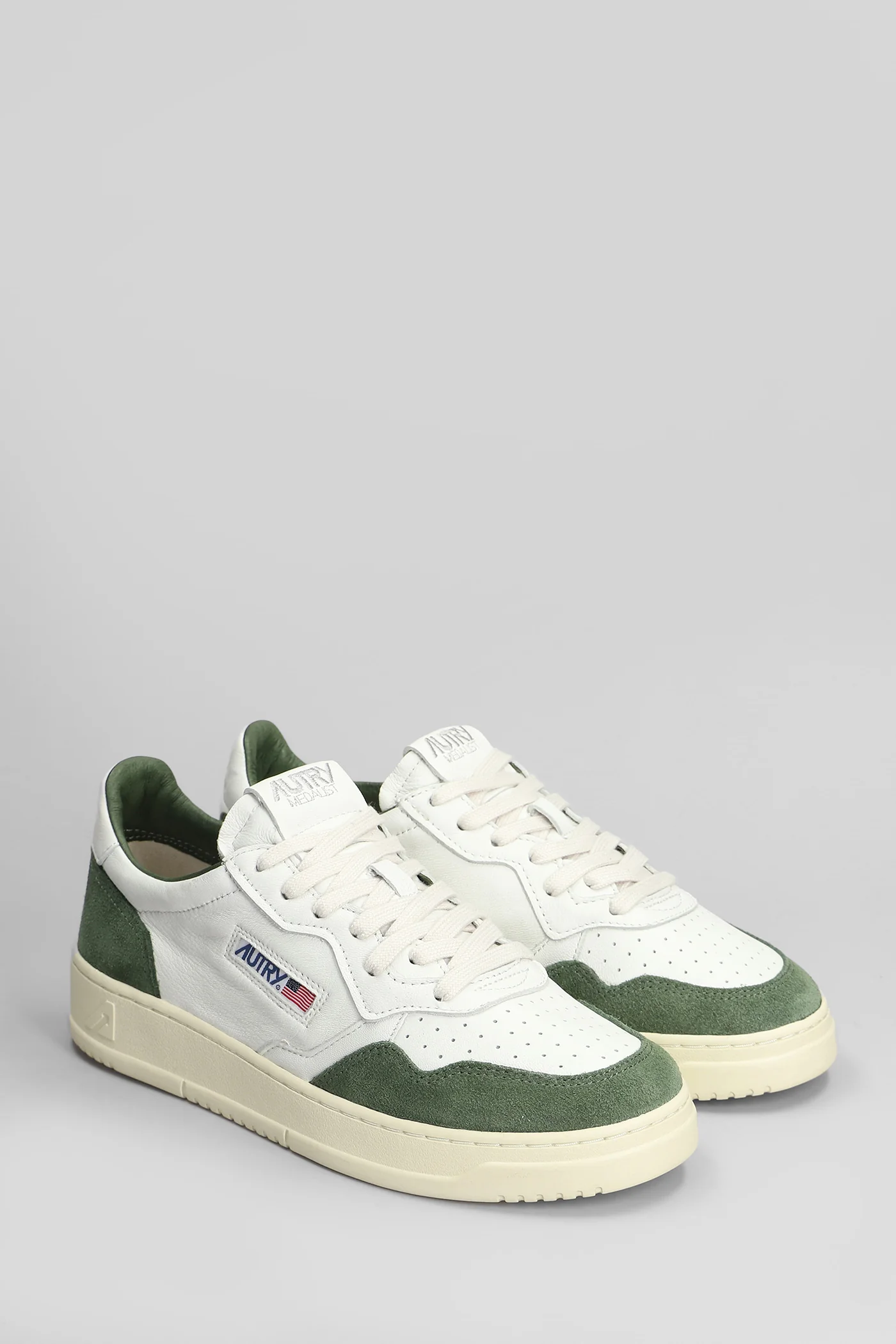 Medalist Sneakers in white suede and leather - Image 2