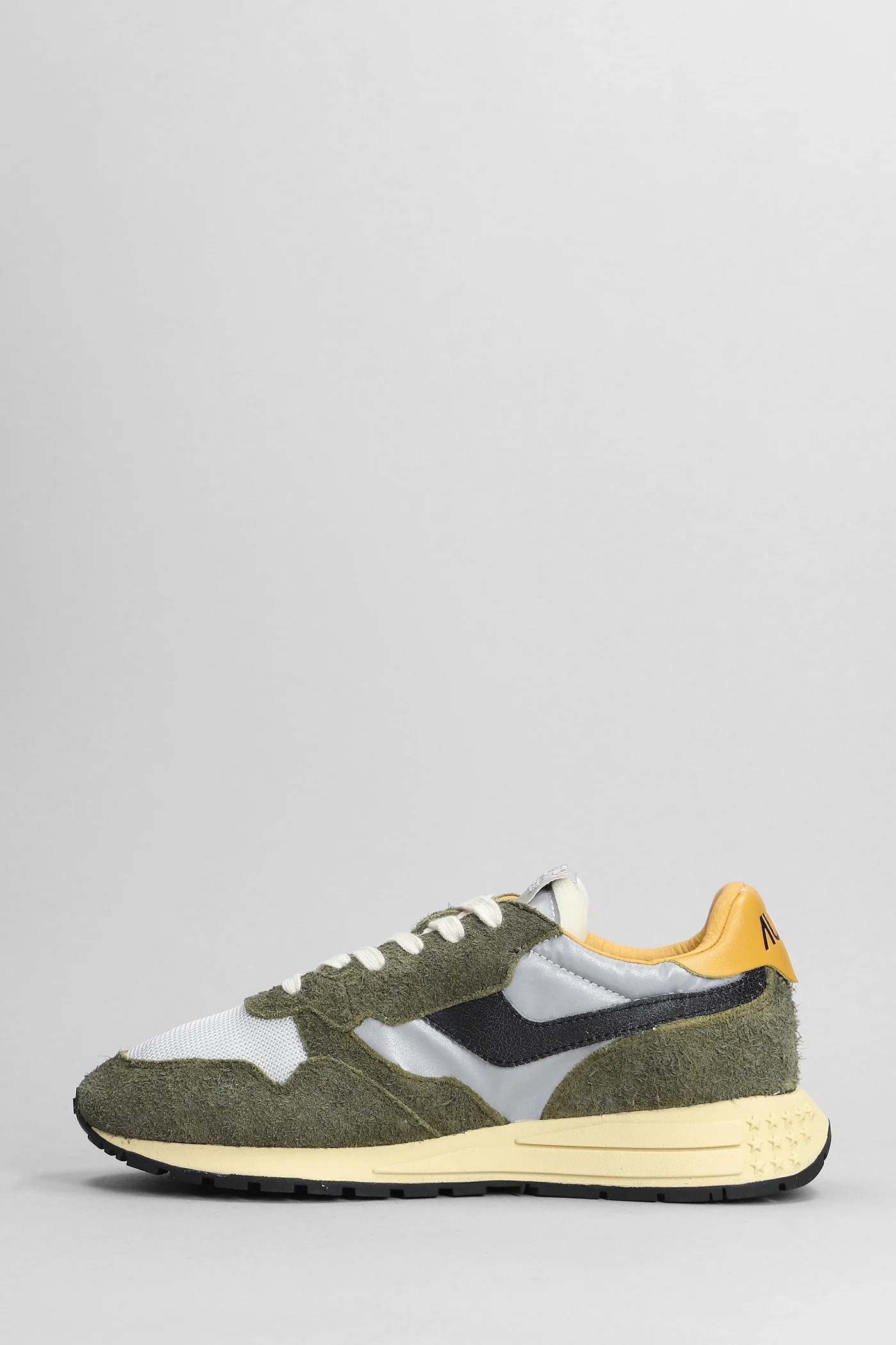 Reelwind Low Sneakers in green Suede and fabric - Image 3