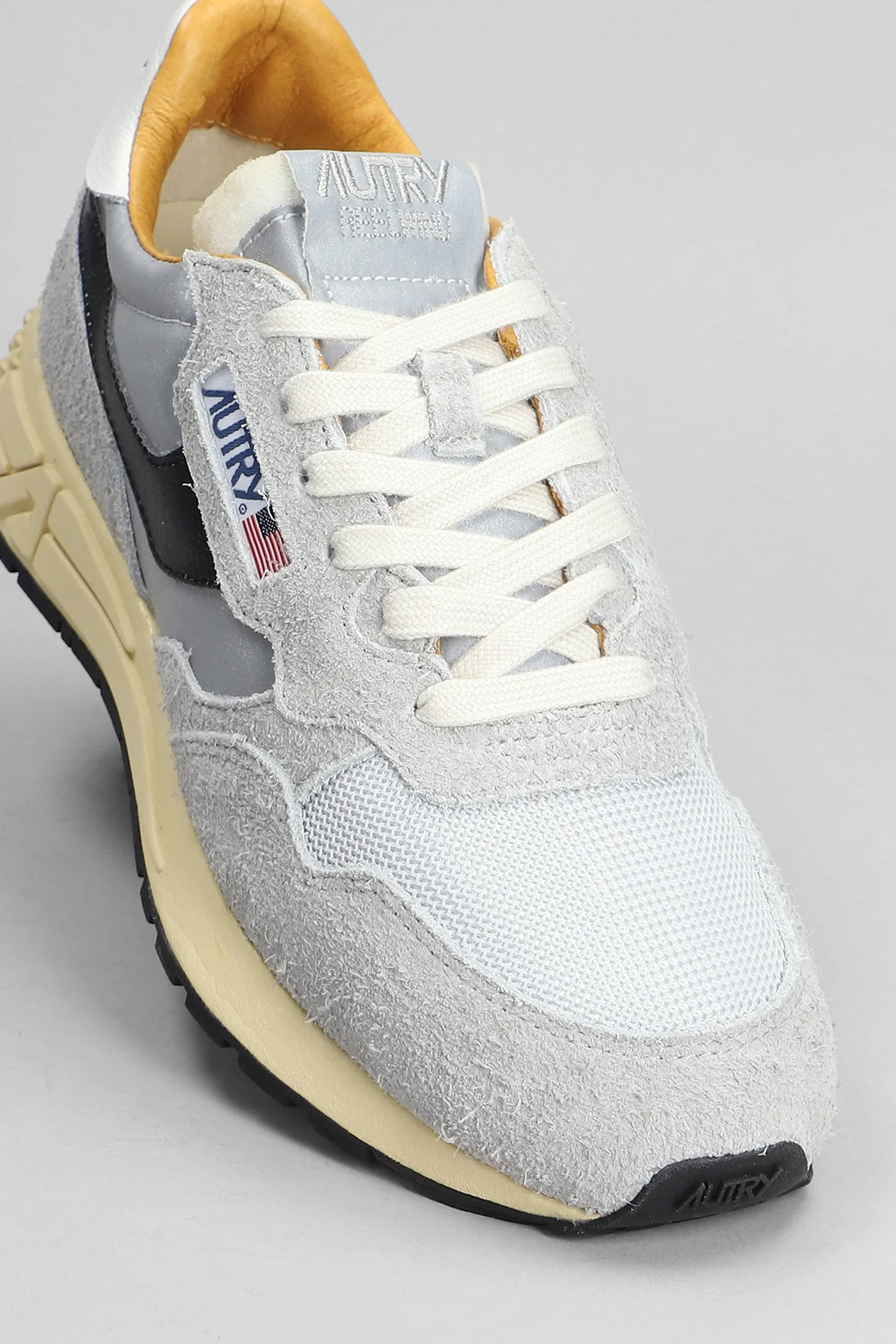 Reelwind Low Sneakers in grey Suede and fabric - Image 5