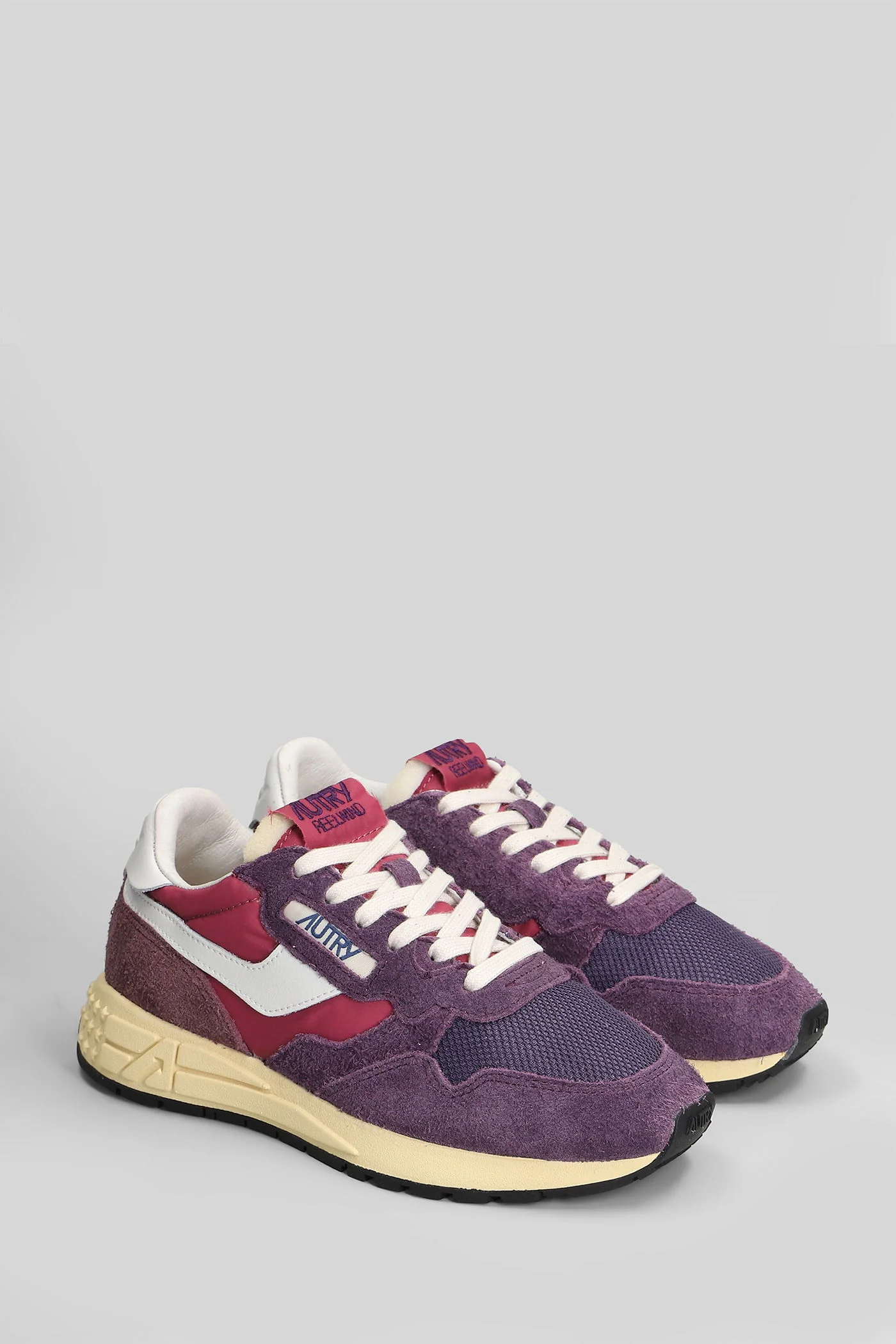 Reelwind Low Sneakers in Viola Suede and fabric - Image 2