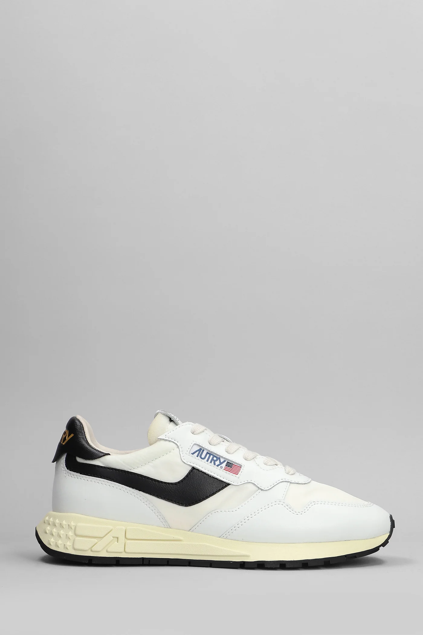 Reelwind Low Sneakers in white leather and fabric