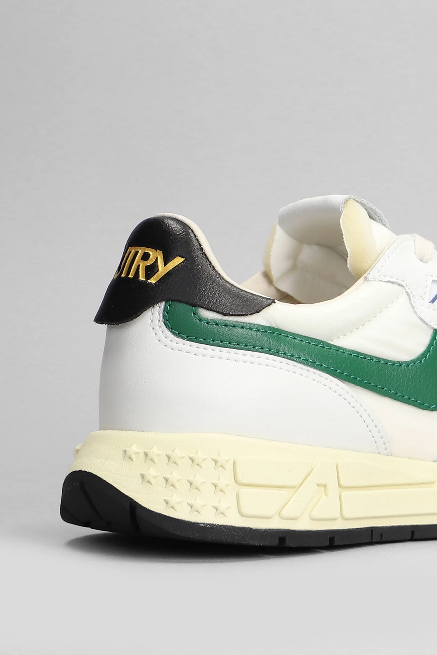 Reelwind Low Sneakers in white leather and fabric - Image 5