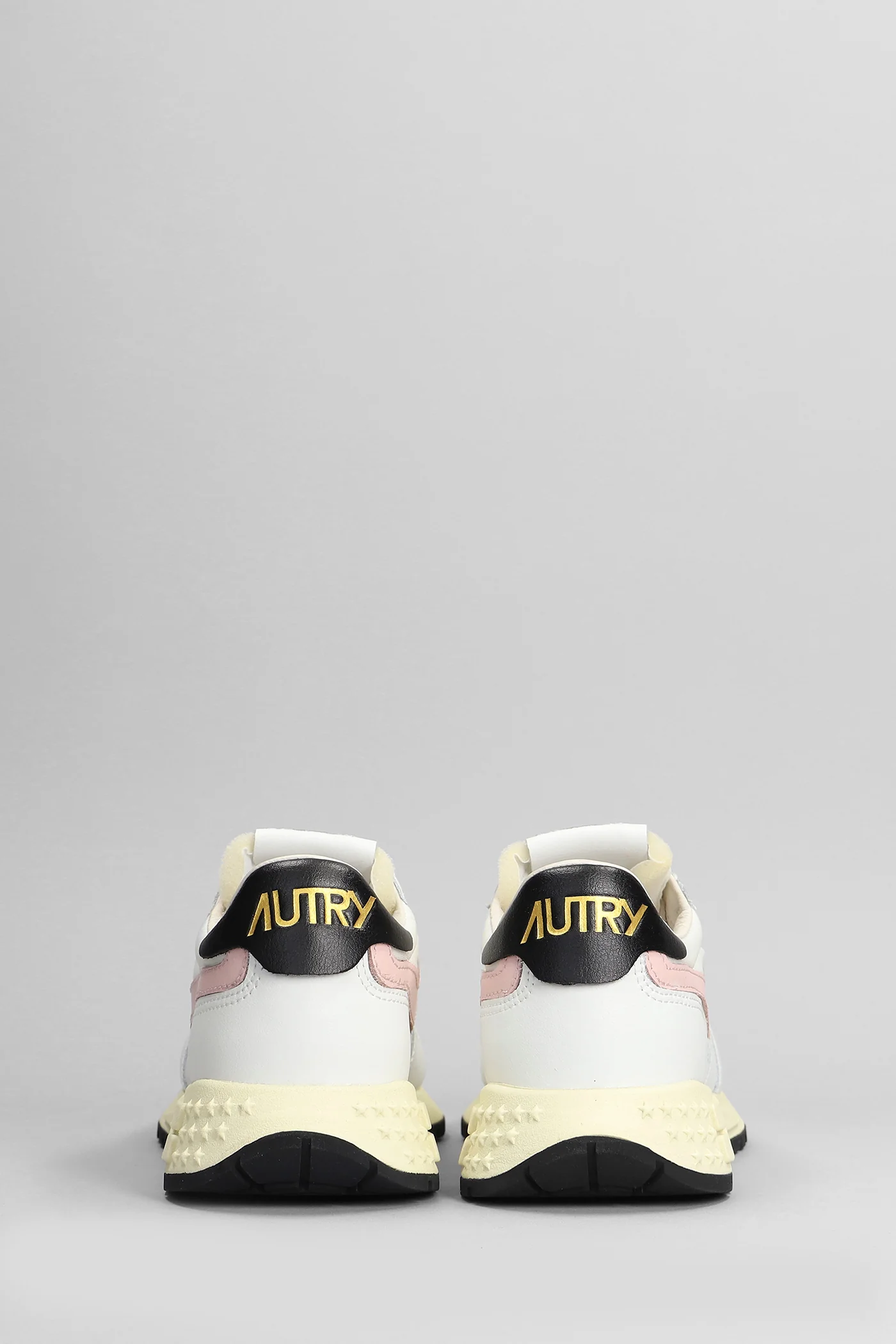 Reelwind Low Sneakers in white leather and fabric - Image 4