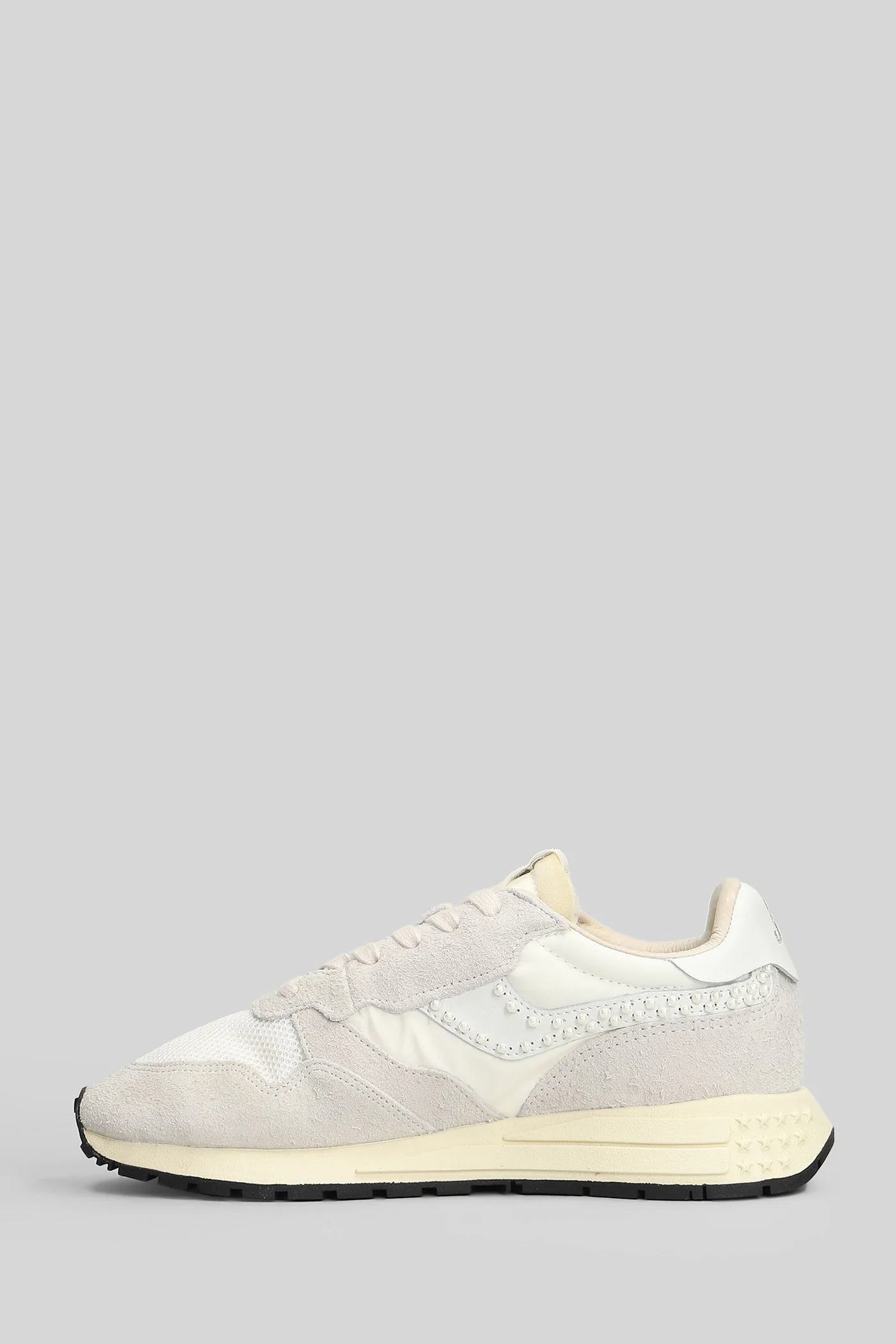 Reelwind Low Sneakers in white Suede and fabric - Image 3