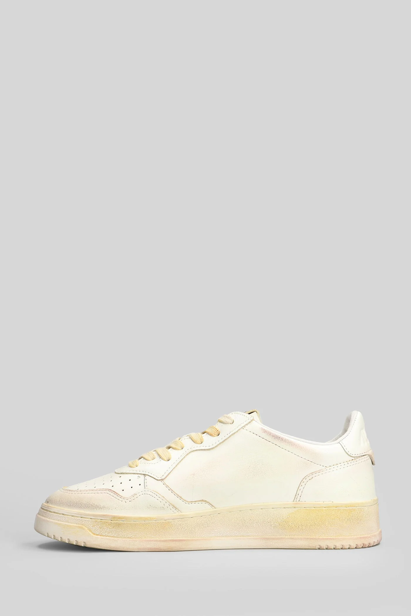Sup vint low Sneakers in white leather - Image 8