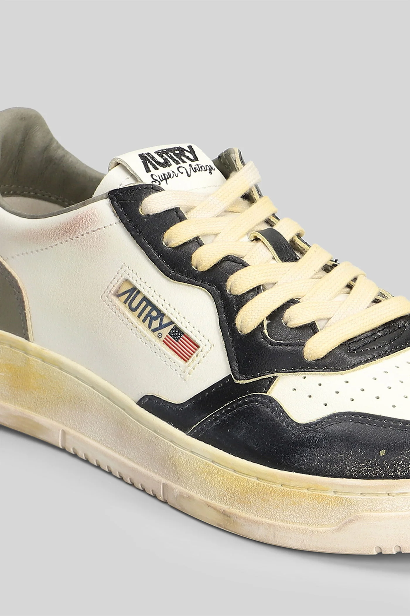 Sup vint low Sneakers in white leather - Image 5