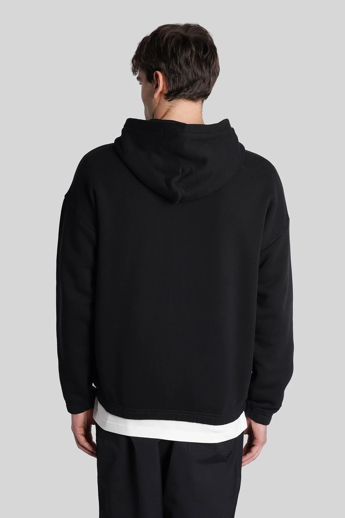 Sweatshirt in black cotton - Image 3